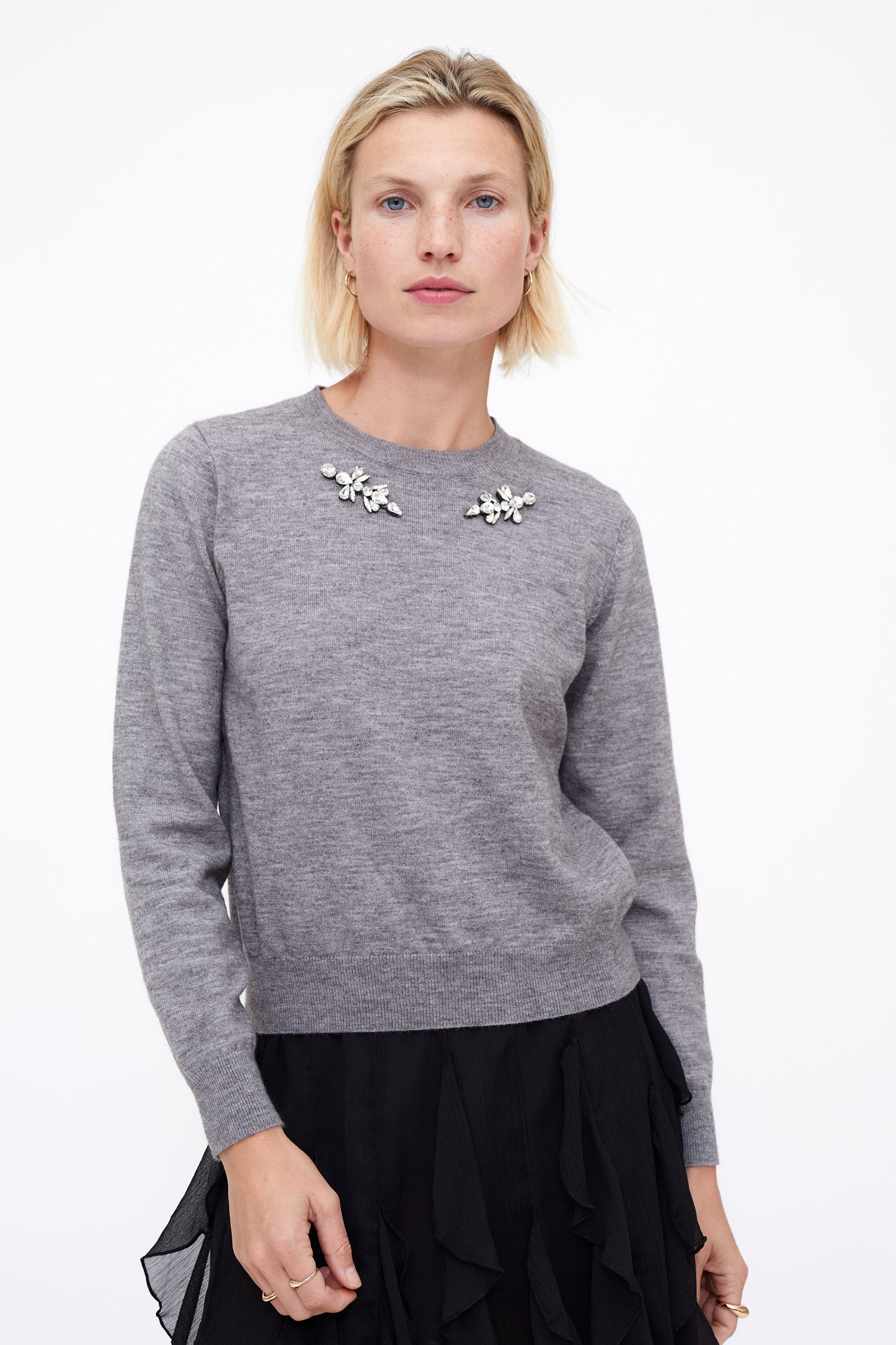 Wild Pony Sweater with Rhinestone Applique