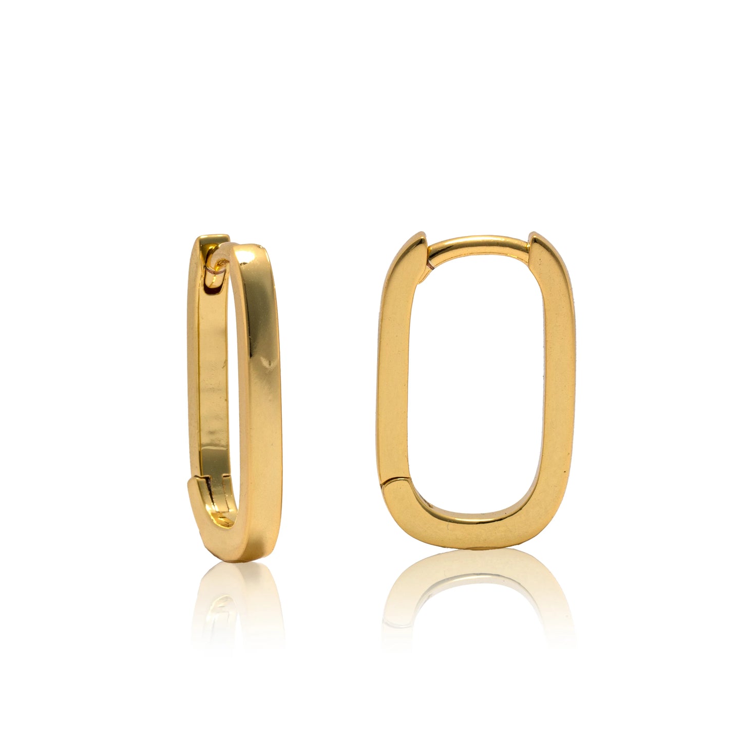 CAI Oval Chunky Huggie Hoop