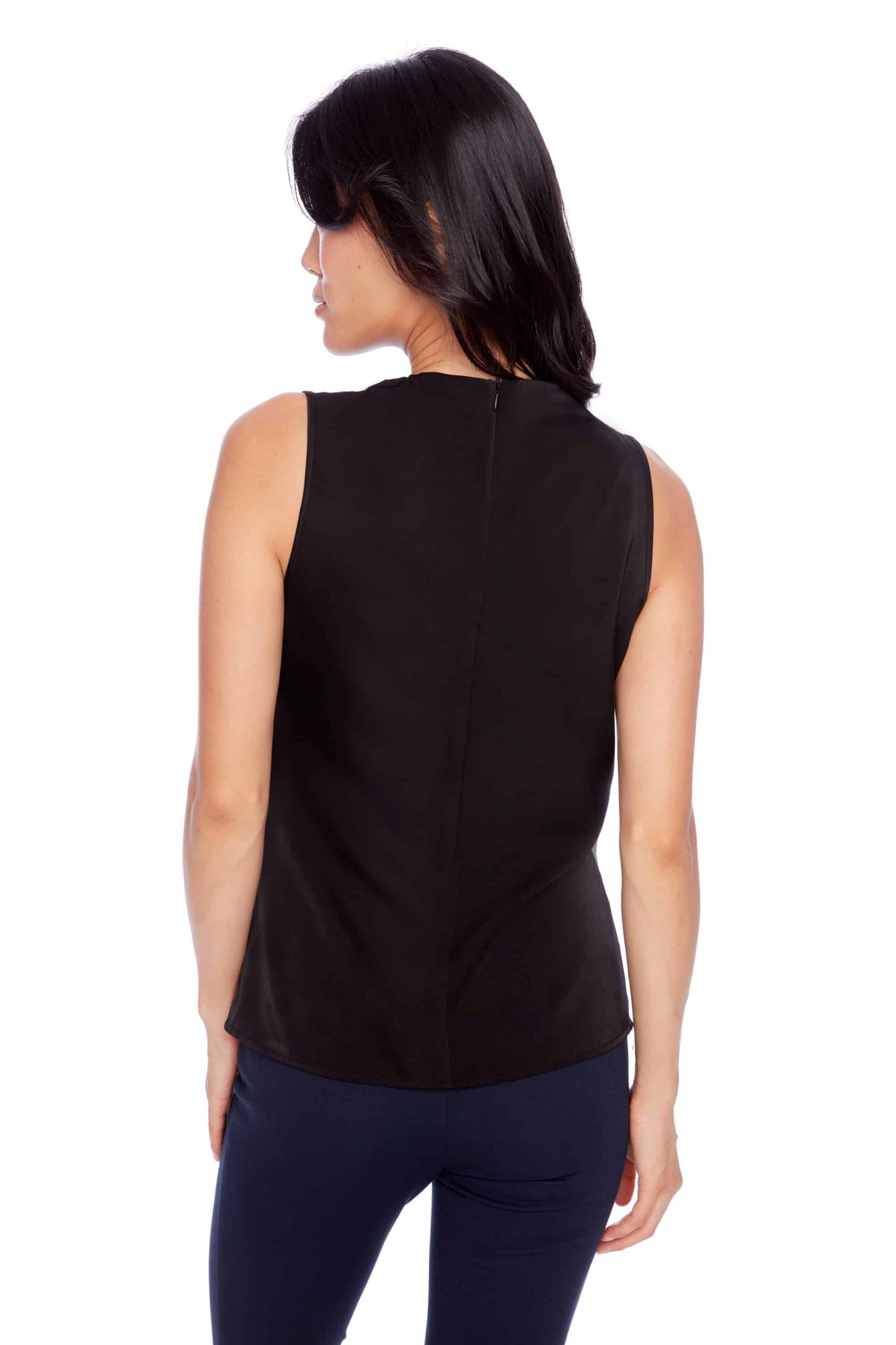 Veronica Belize Satin Sleeveless Top