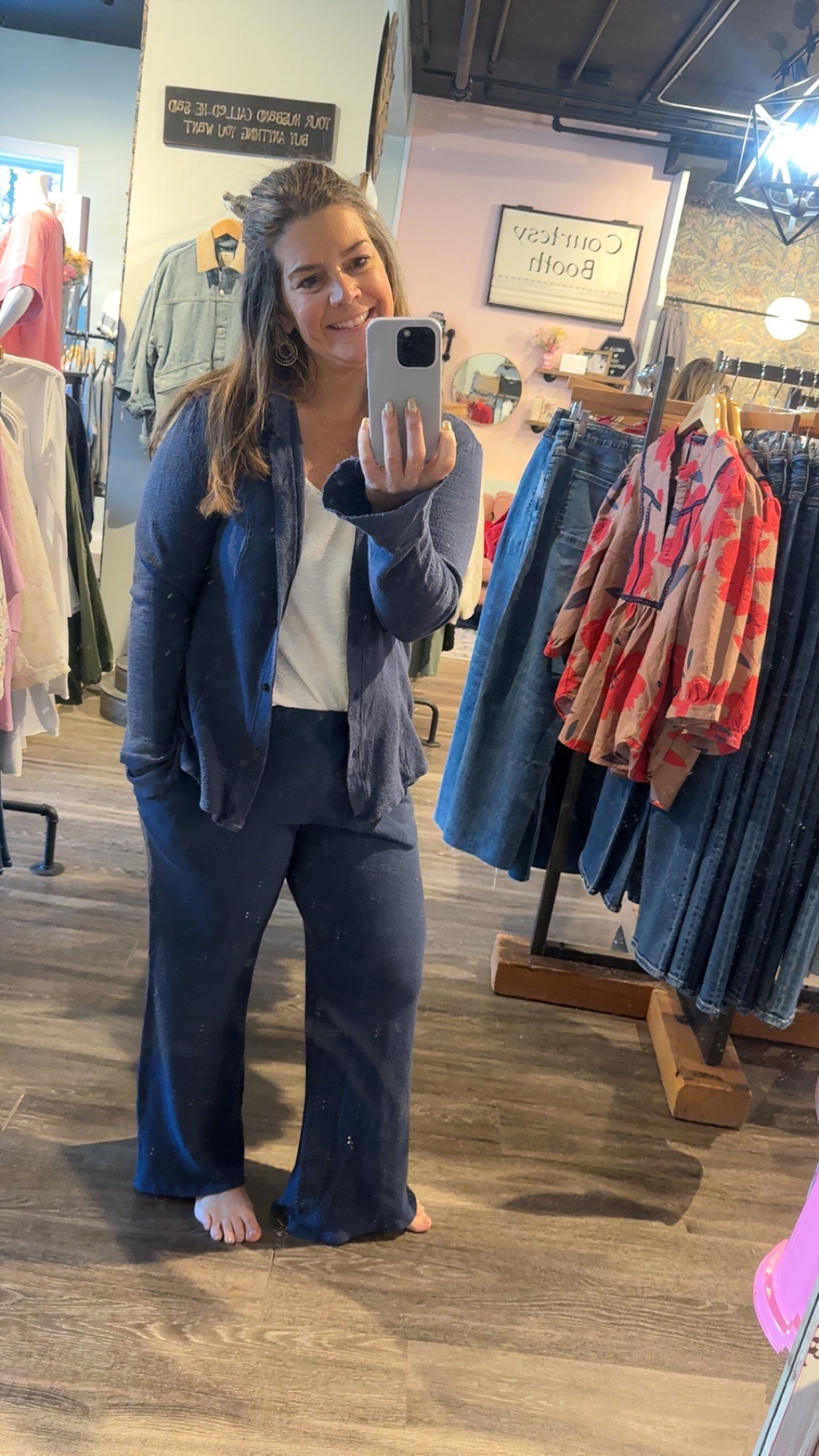 Grey Goods Button Up Shirt