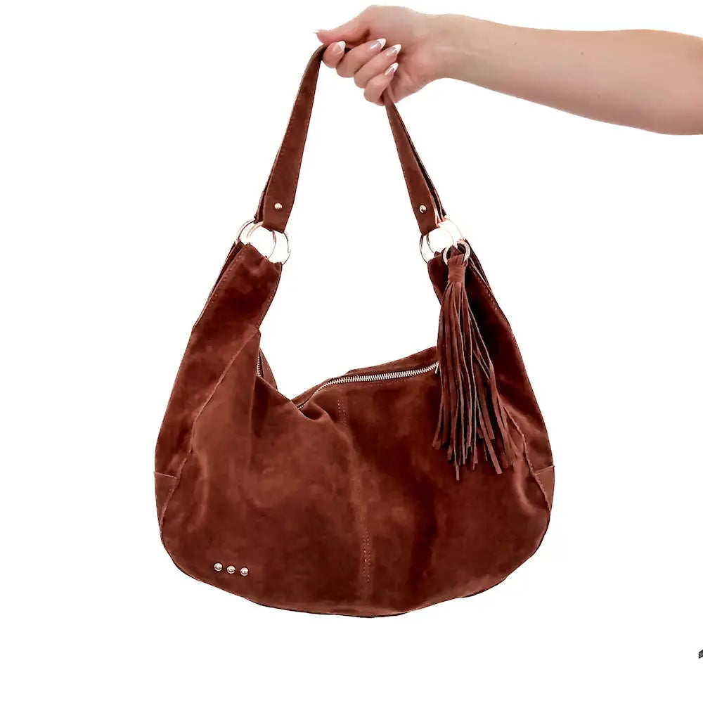 Hazel Hobo Shoulder Bag W/ Tassle