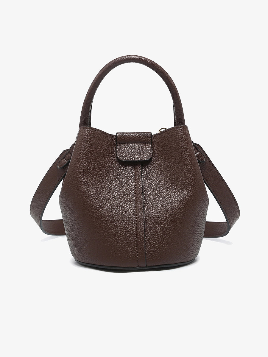 Bucket Bag with Handle and Strap