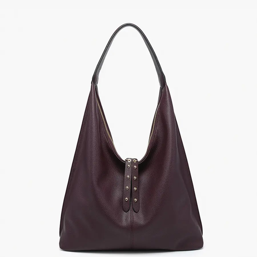 Tori Slouchy Hobo W/ Studded Tassles