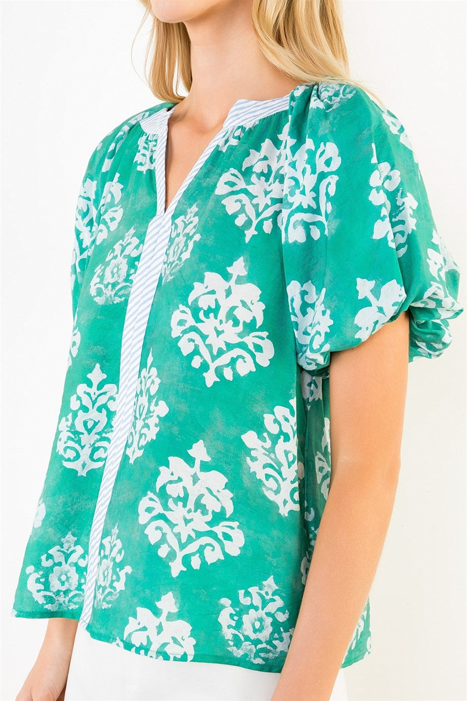 THML Bubble Sleeve Top