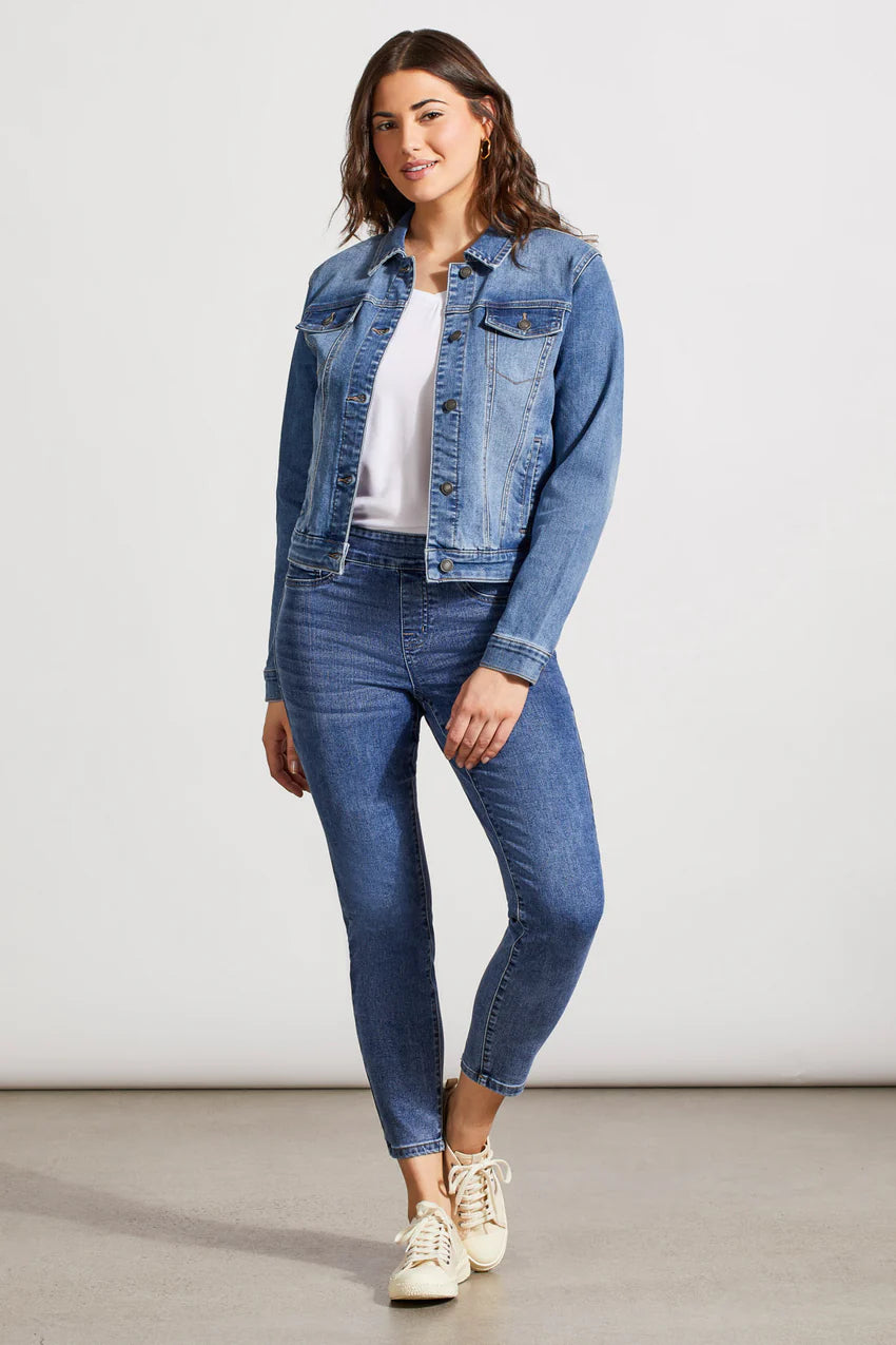 Tribal Classic Fit Comfort Stretch Denim Jacket