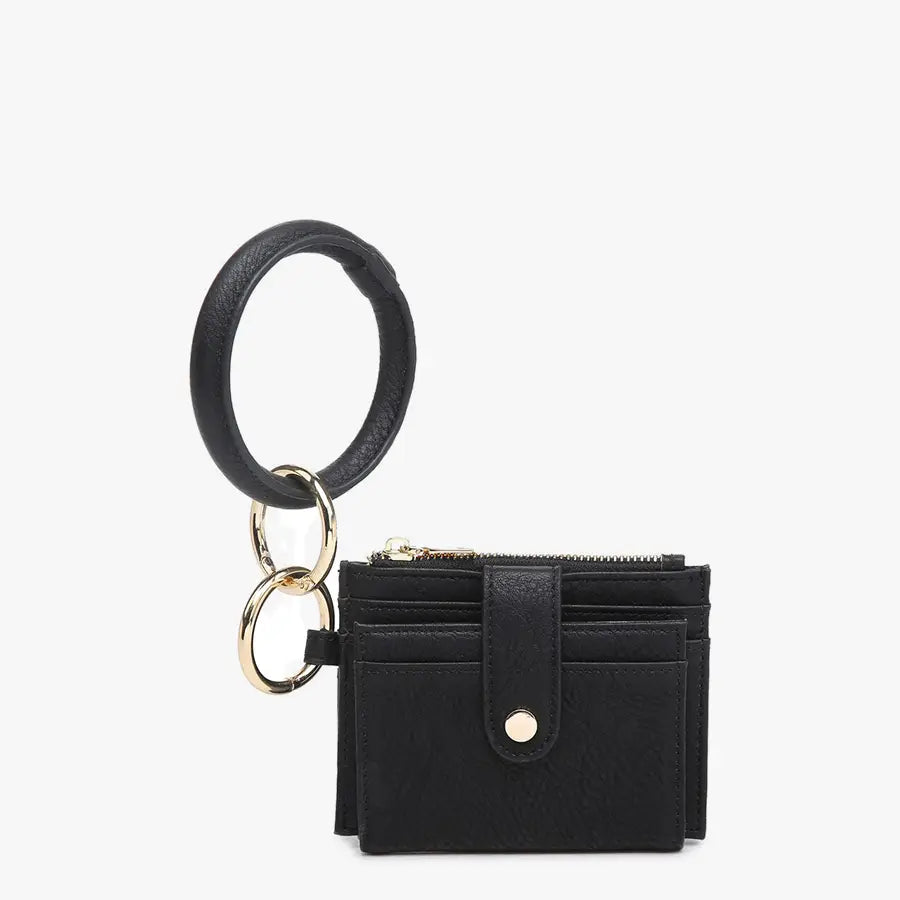 Mini Snap Wallet with Ring