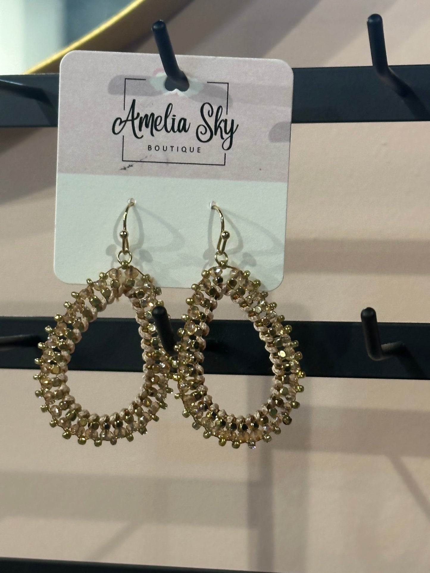 Gold Teardrop Earrings