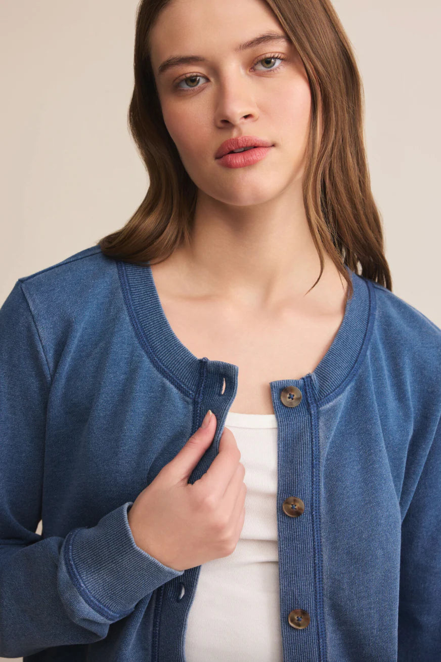 Z Supply Daily Knit Denim Cardigan
