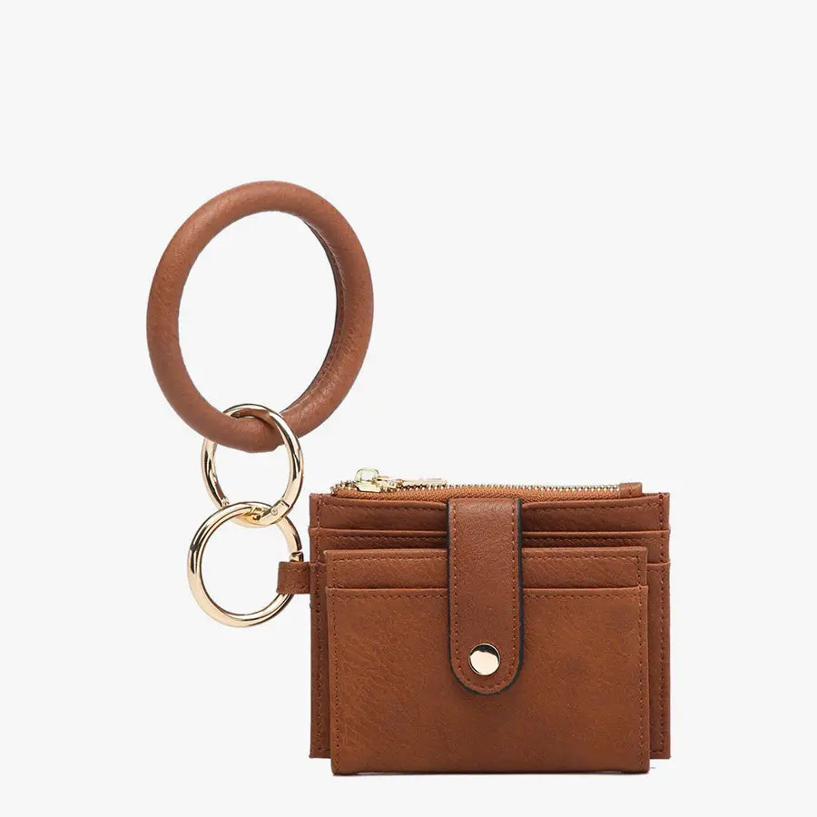 Mini Snap Wallet with Ring