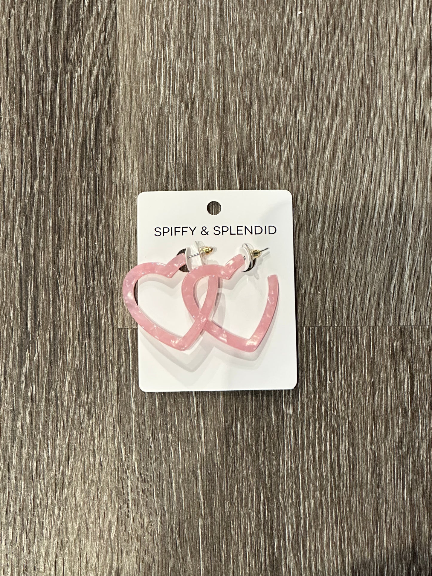 Spiffy & Splendid Large Heart Hoops