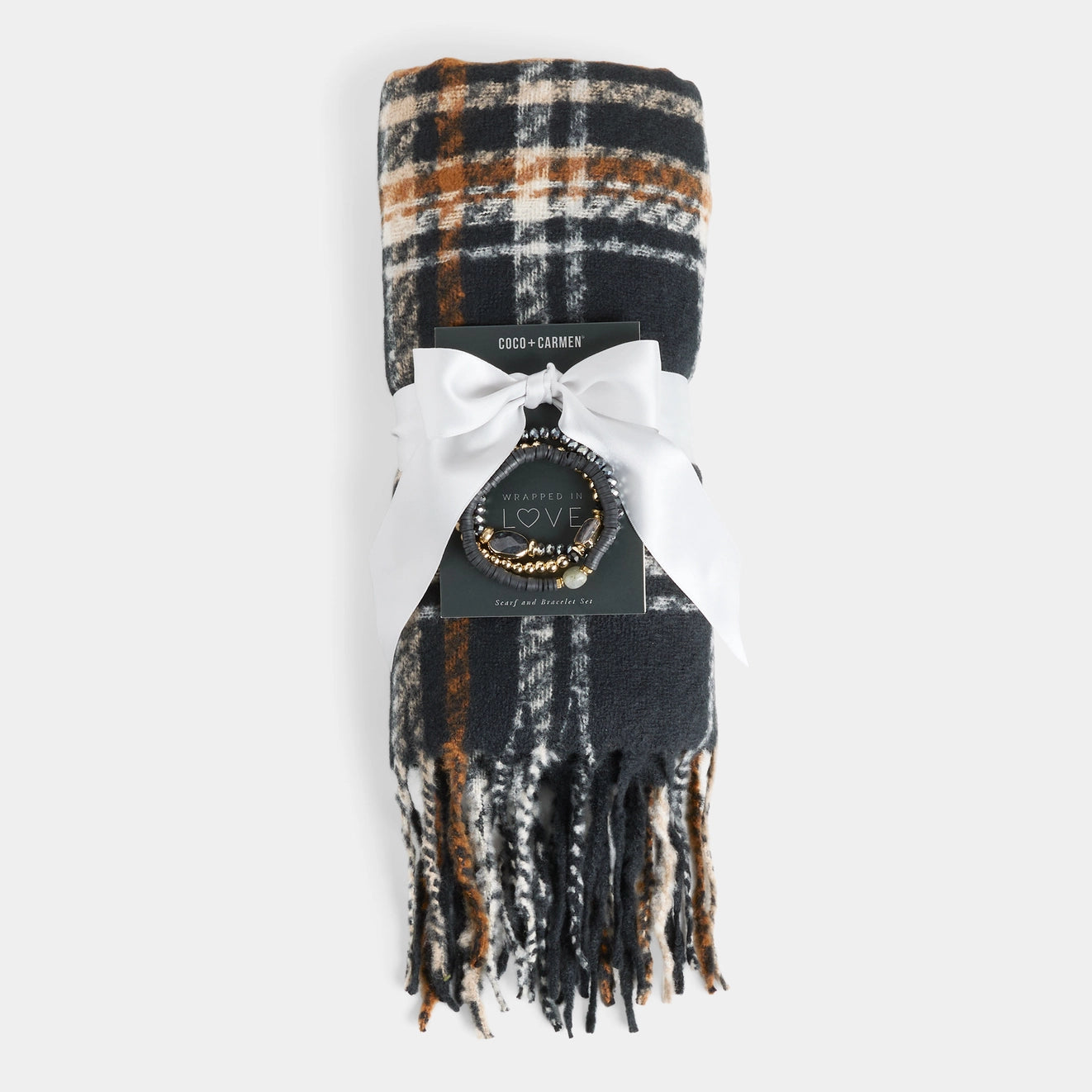 Woven Scarf & Bracelet Set