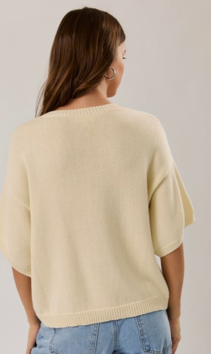 Anchor Short Sleeve Sweater