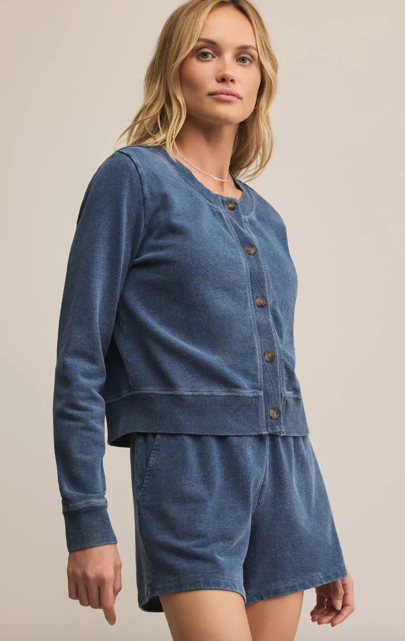 Z Supply Daily Knit Denim Cardigan