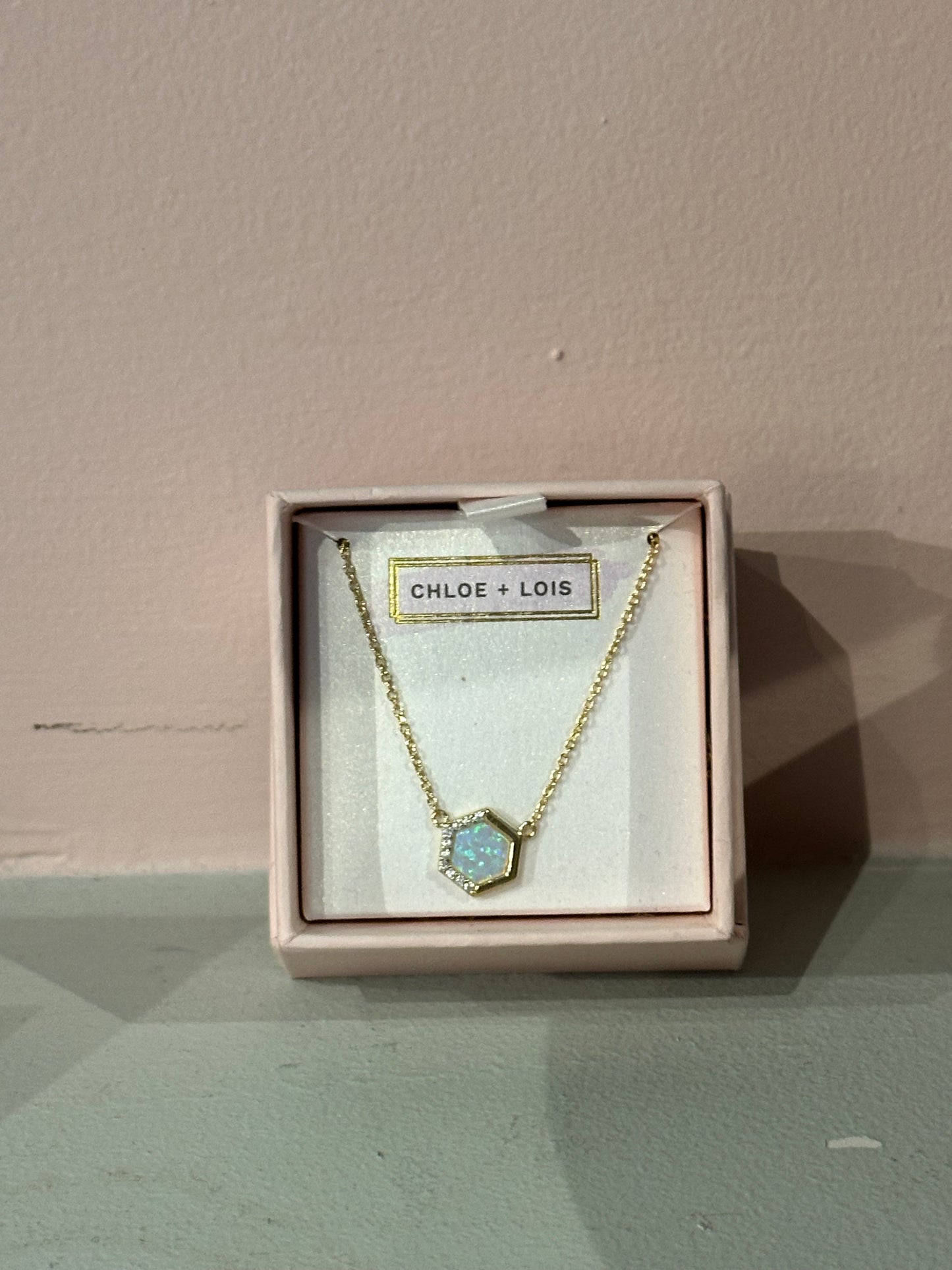 Chloe and Lois Hexagon Necklace