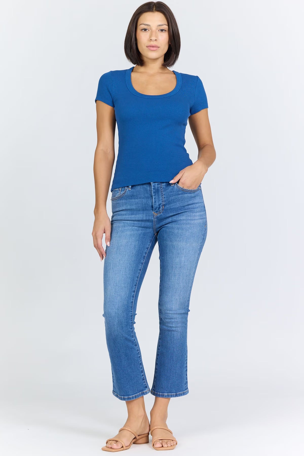 Dear John Jurnee Scoop Neck Rib Tee