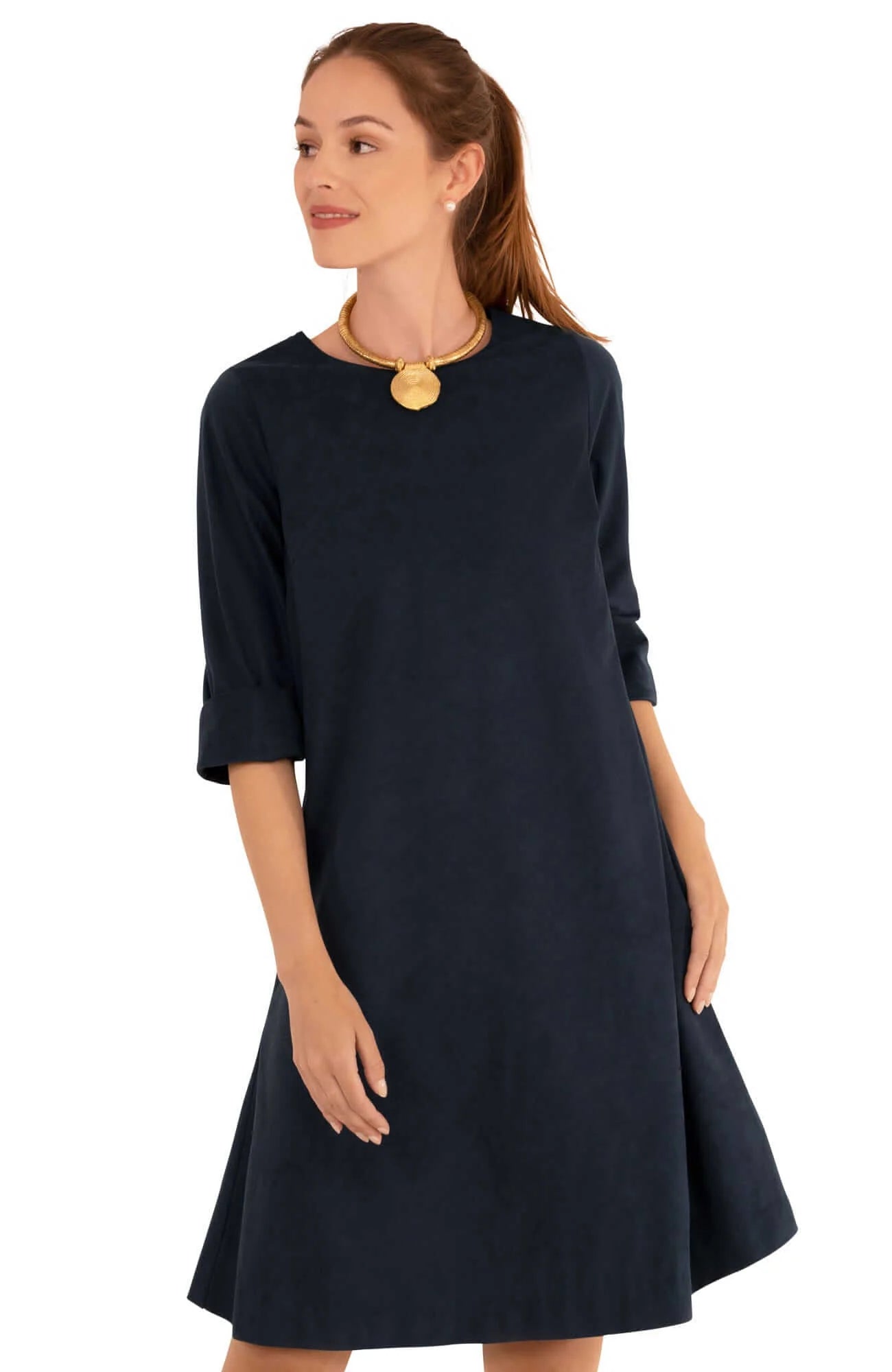 Gretchen Scott Button Back Swing Dress