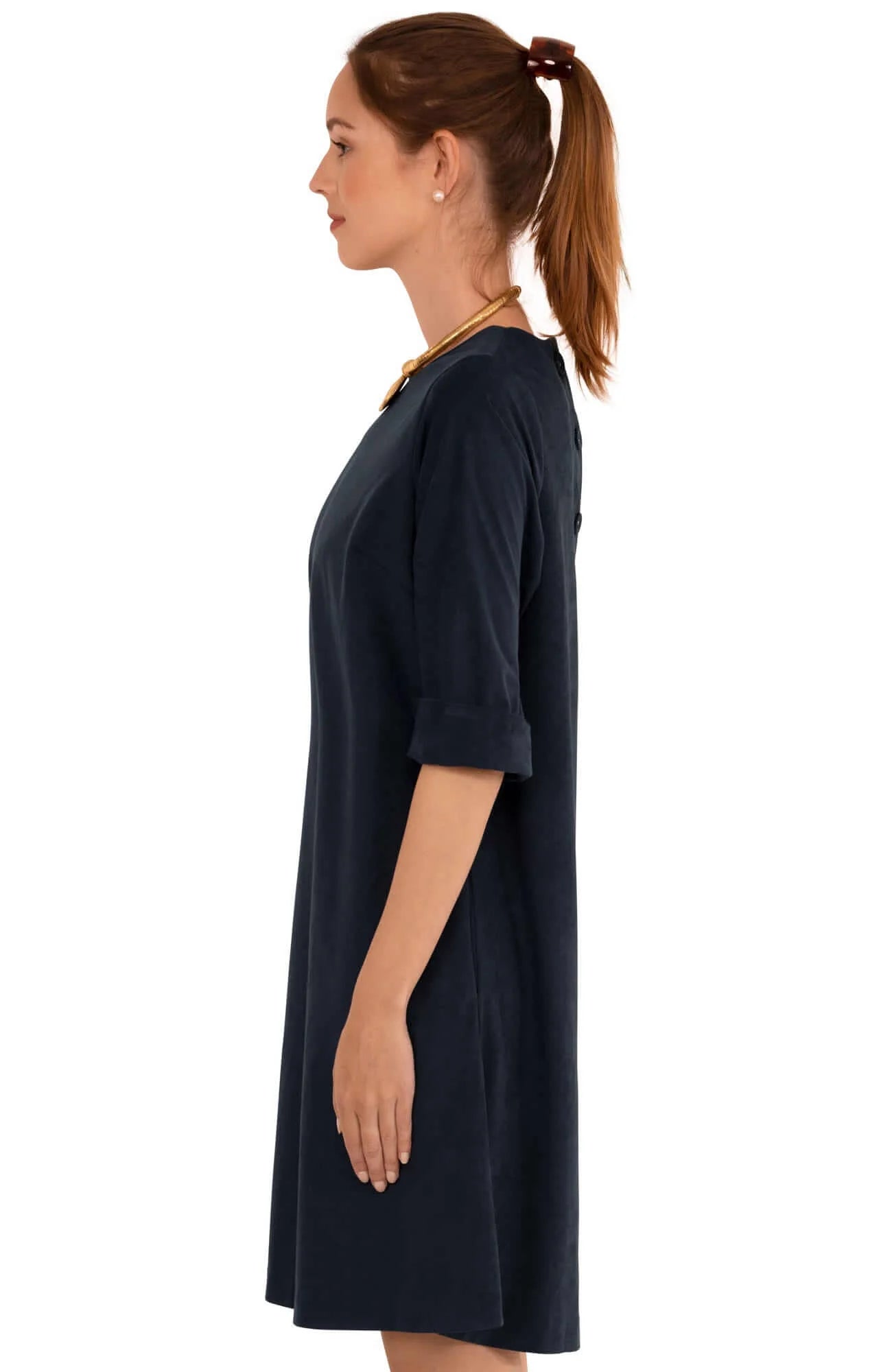 Gretchen Scott Button Back Swing Dress