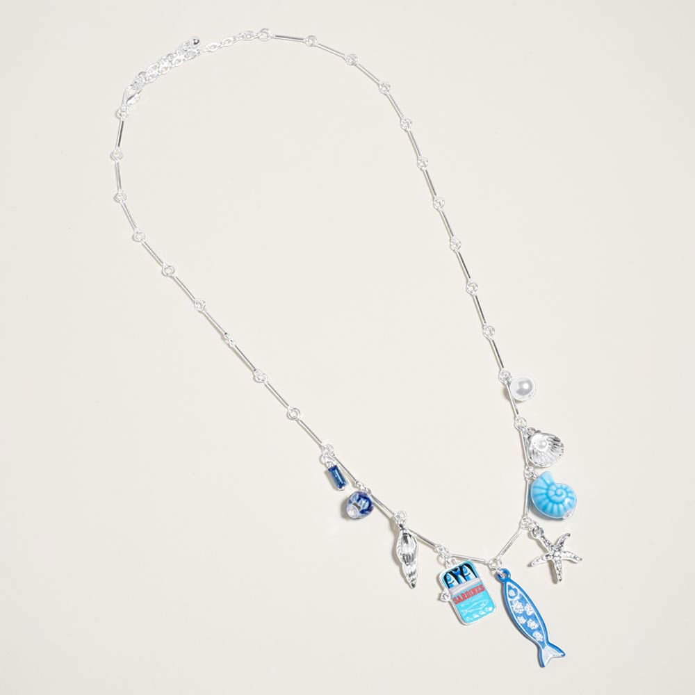 Mediterranean Coastal Charm Necklace