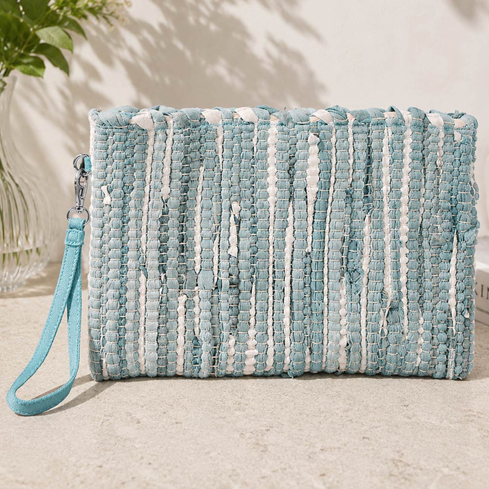 Boho Textured Crossbody Clutch