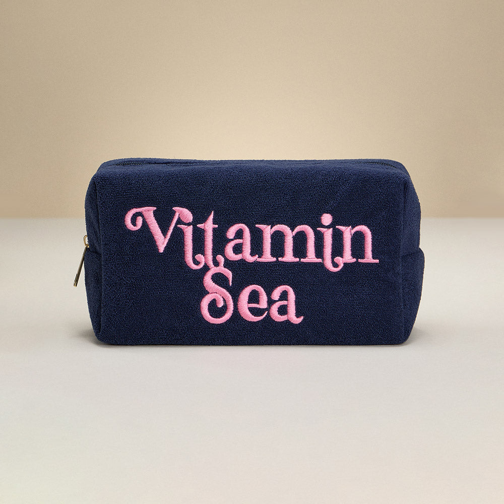 Embroidered Cosmetic Pouch