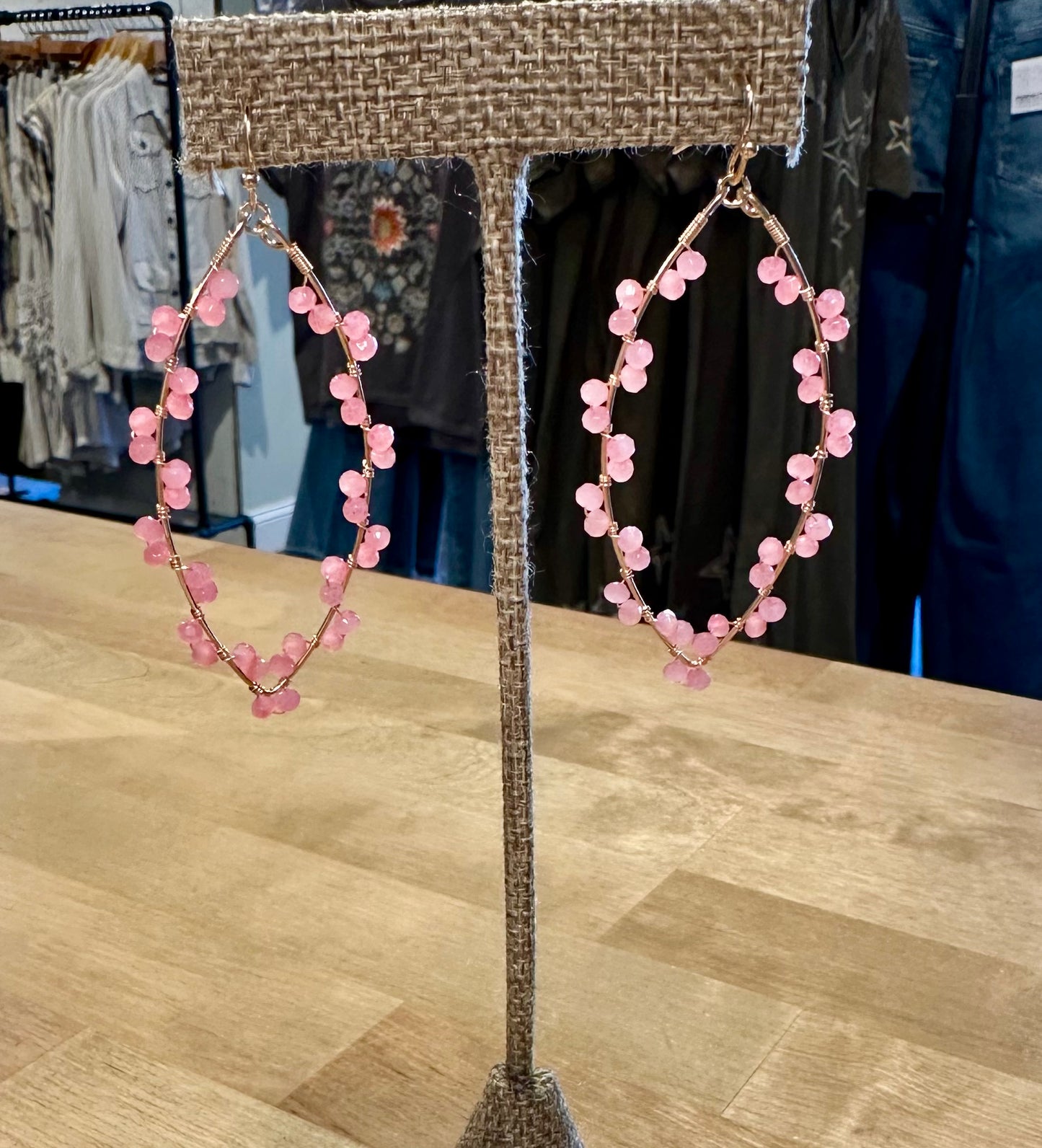 Ellipse Beaded Earring