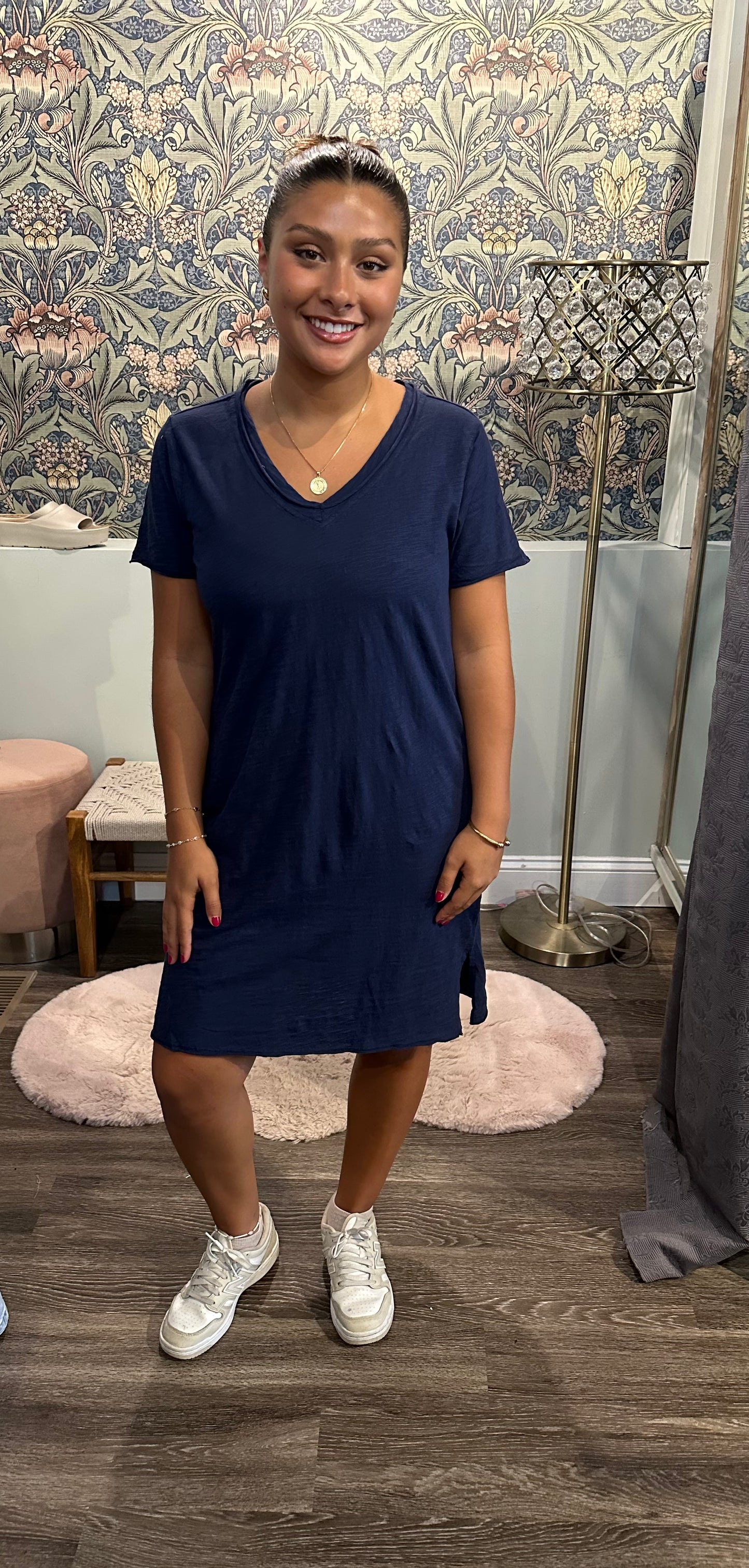 Mododoc S/S V-Neck T-Shirt Dress