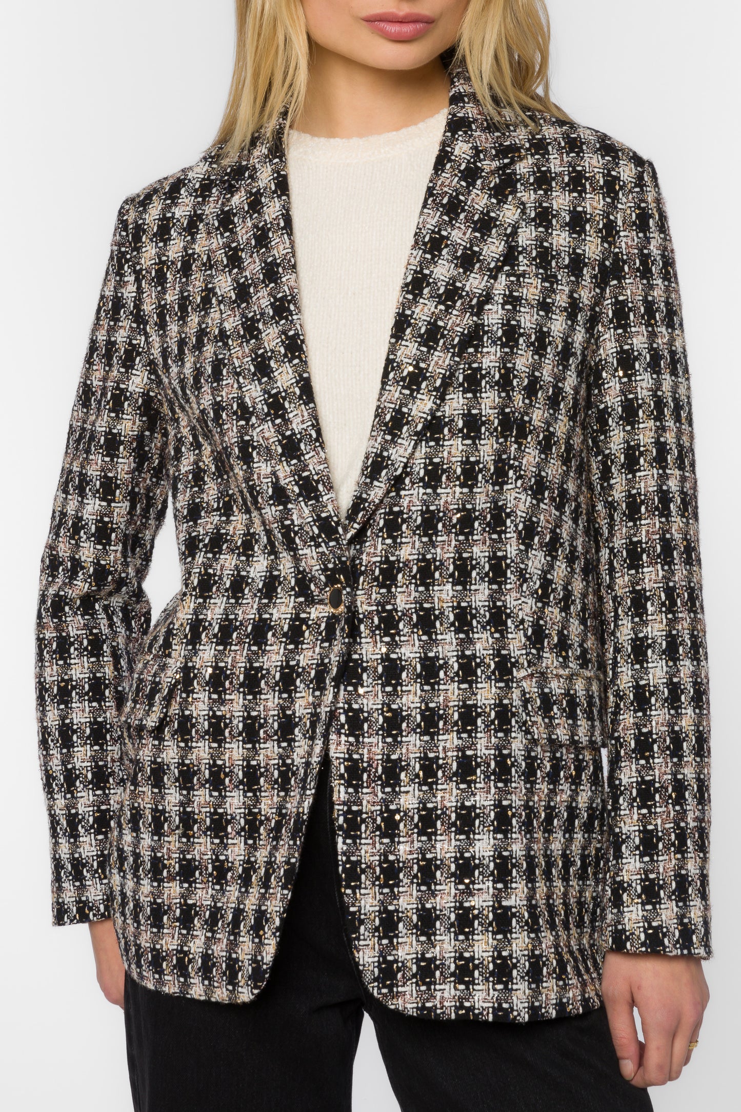 Velvet Heart Majesty Structured Twill Blazer