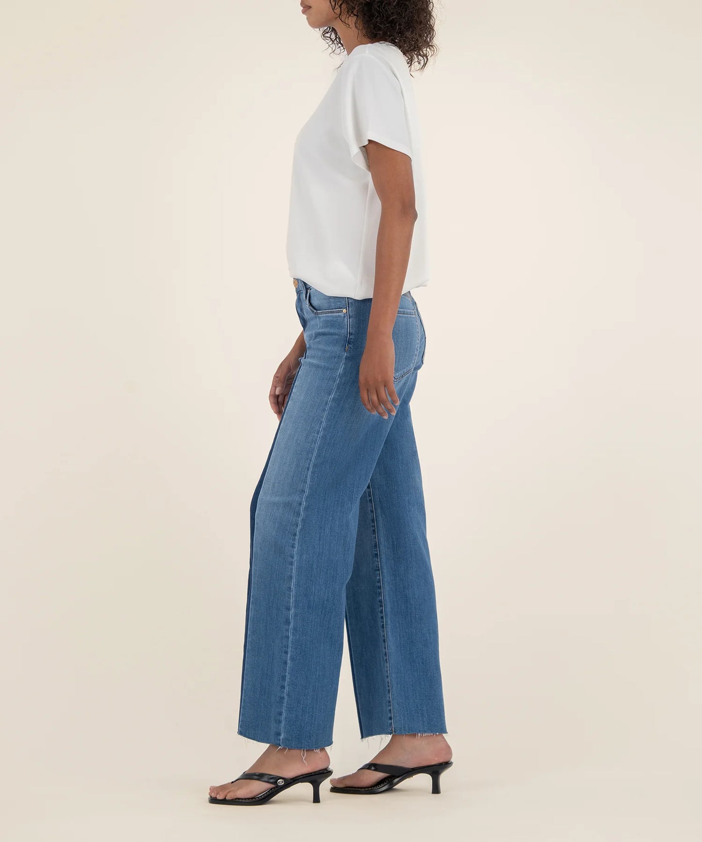 Kut from the Kloth High Rise Wide Leg Meg W/Front Pleat