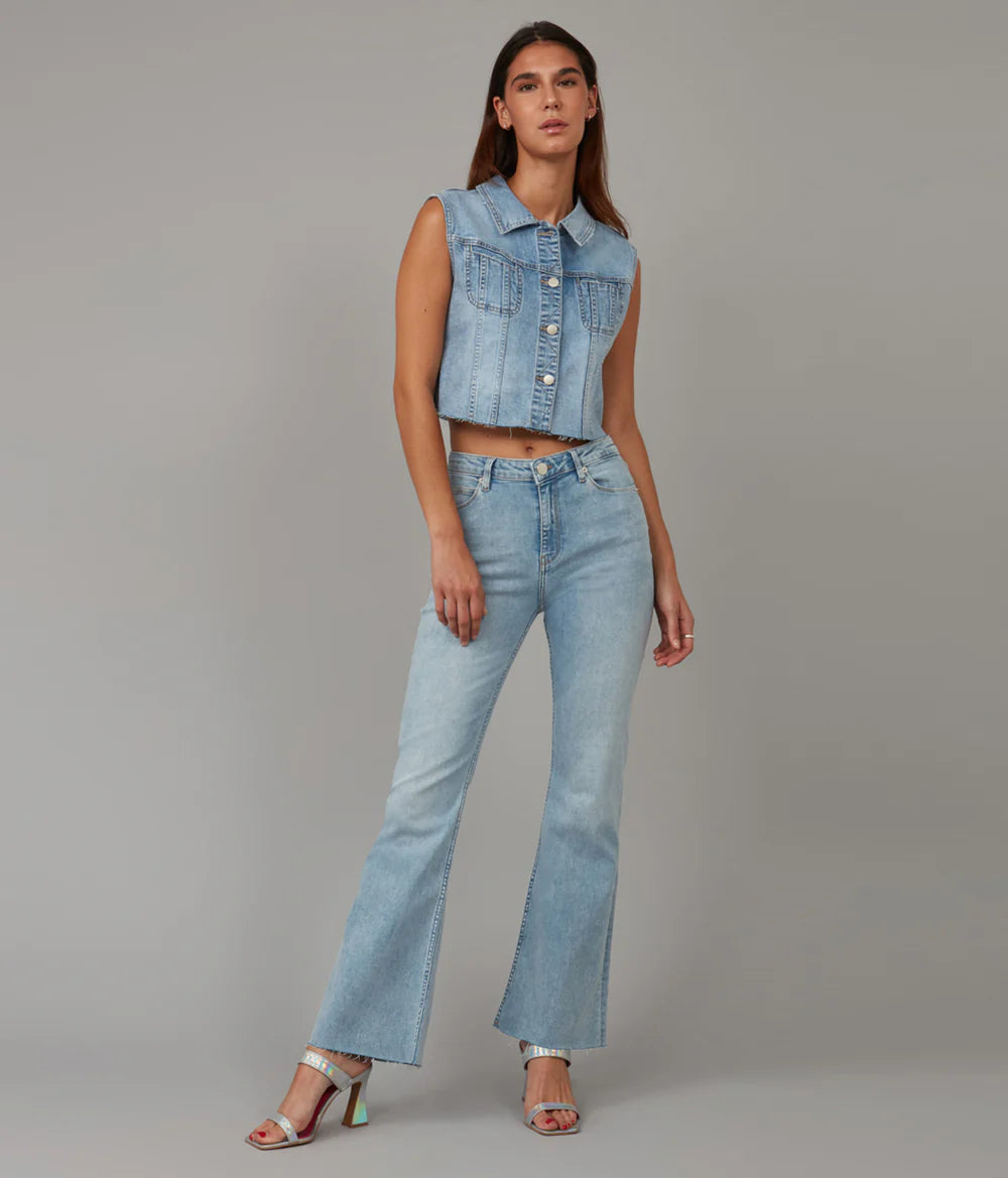 Lola Denim- High Rise Flare Jean- Alice