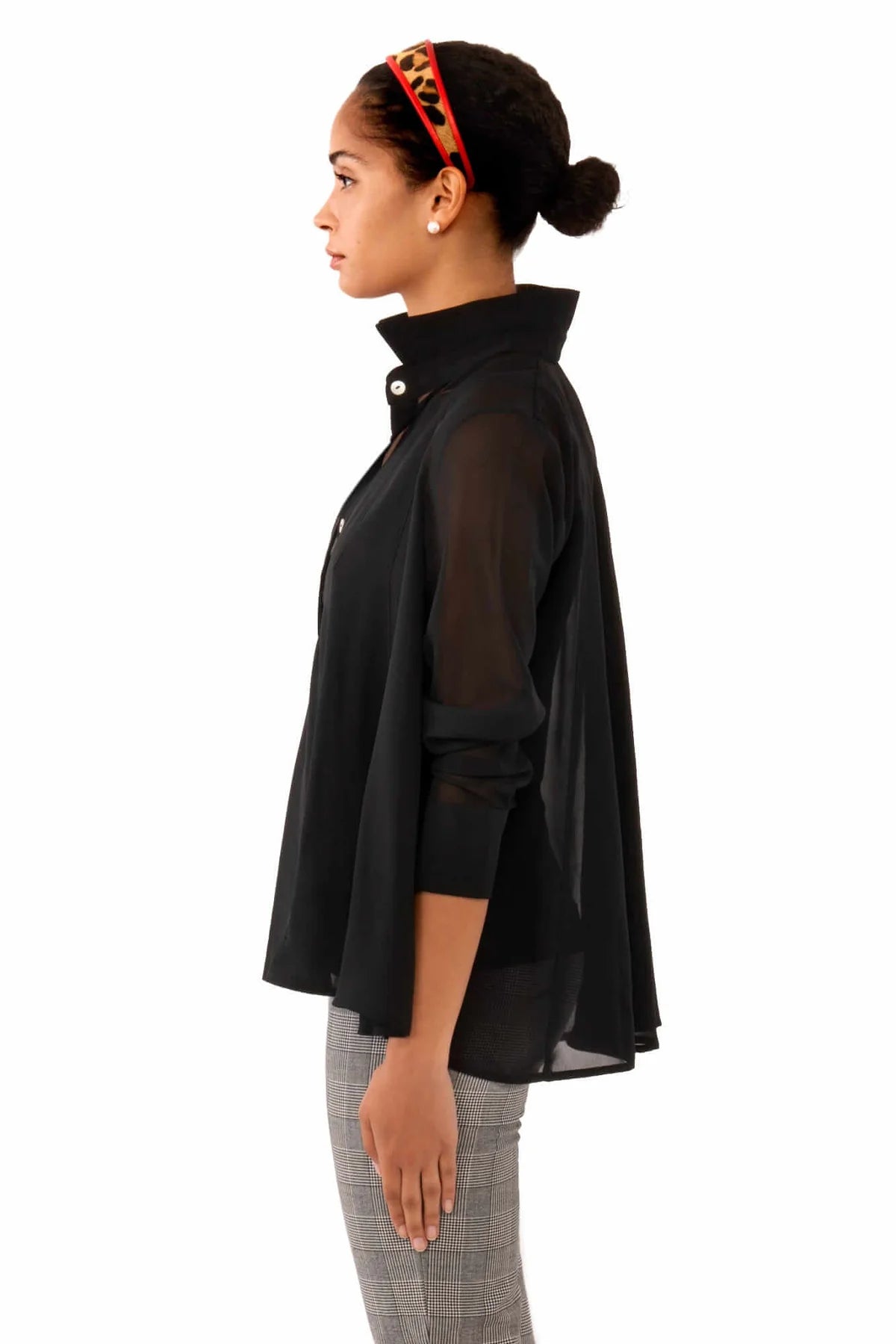 Gretchen Scott Chiffon Seamed Top