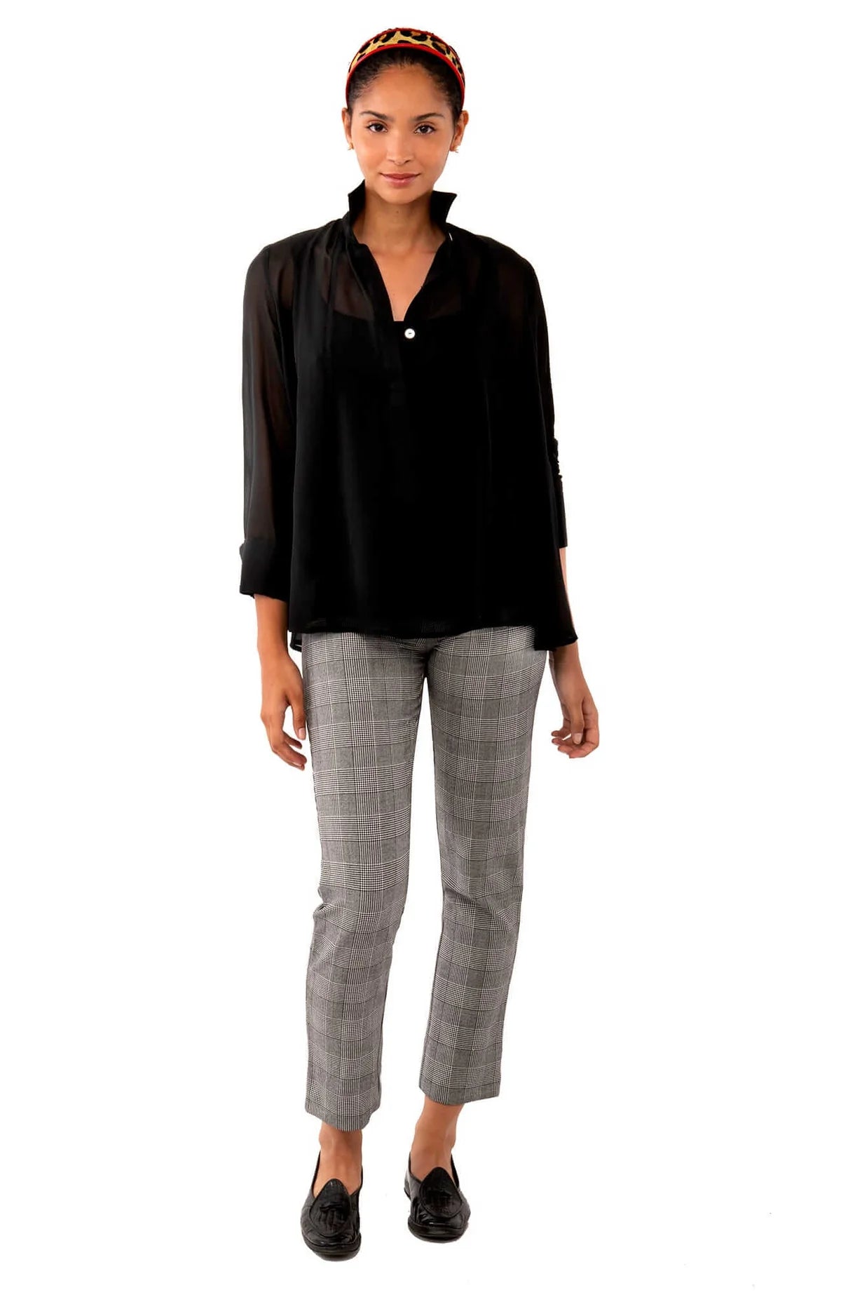 Gretchen Scott Chiffon Seamed Top