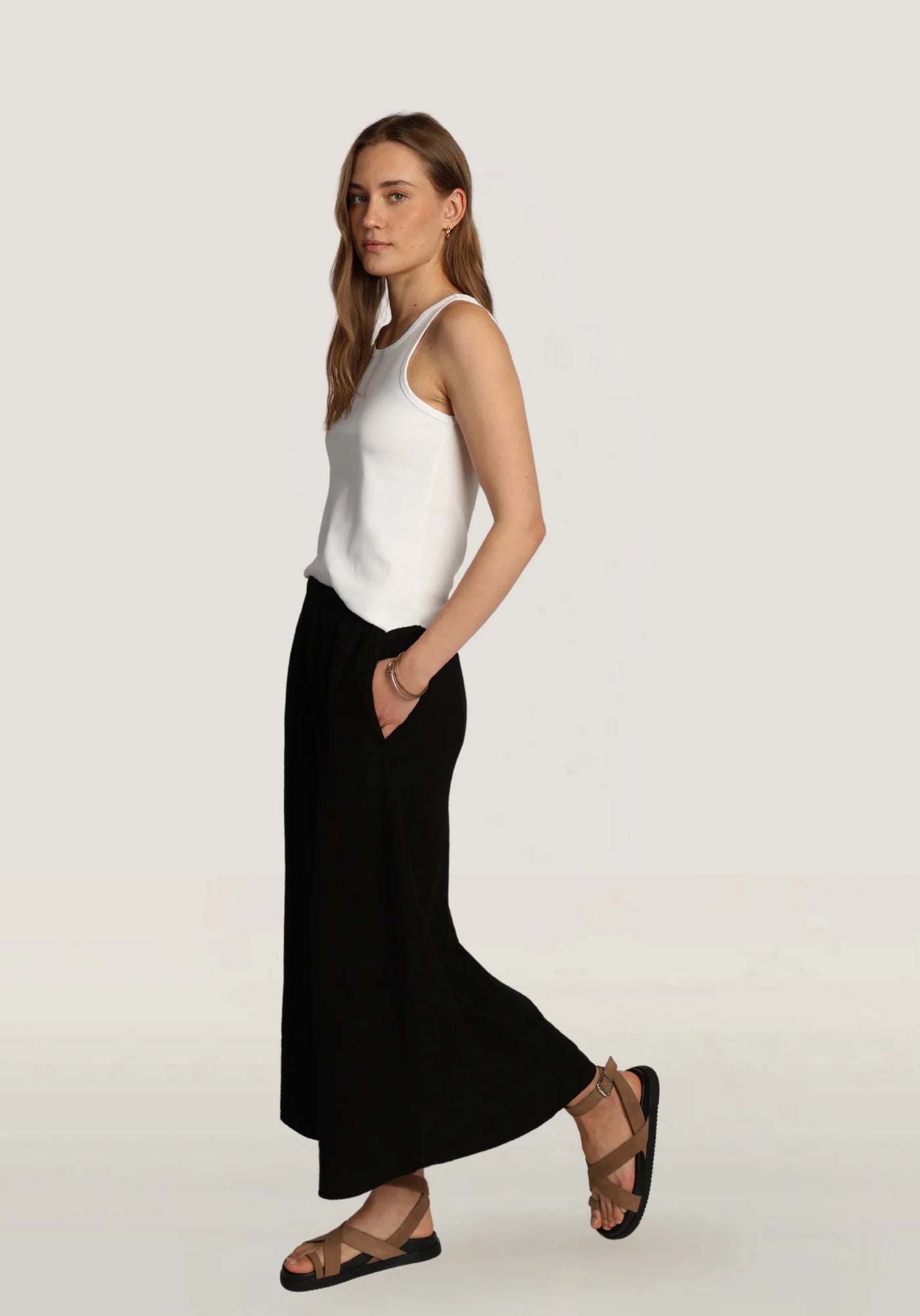 Dylan Gauze Midi Skirt