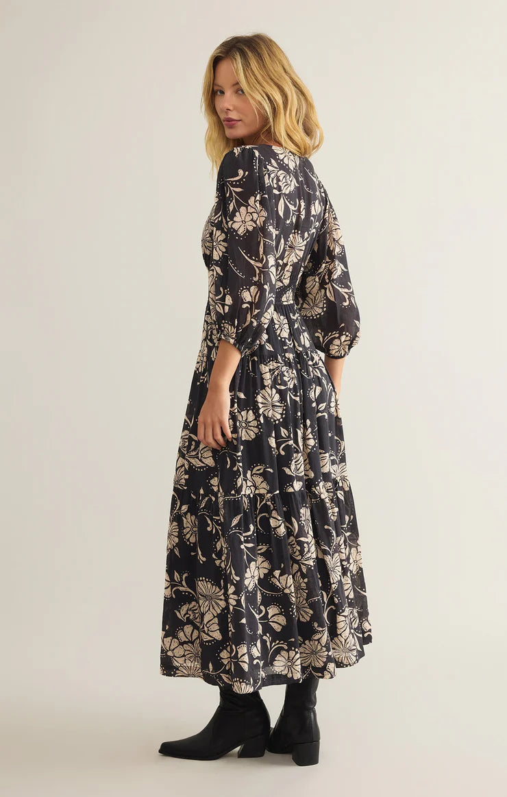 Z supply Adelina Ari Floral Midi Dress