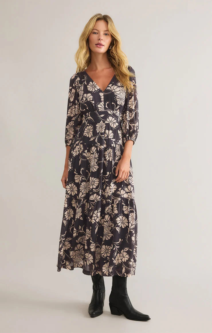 Z supply Adelina Ari Floral Midi Dress