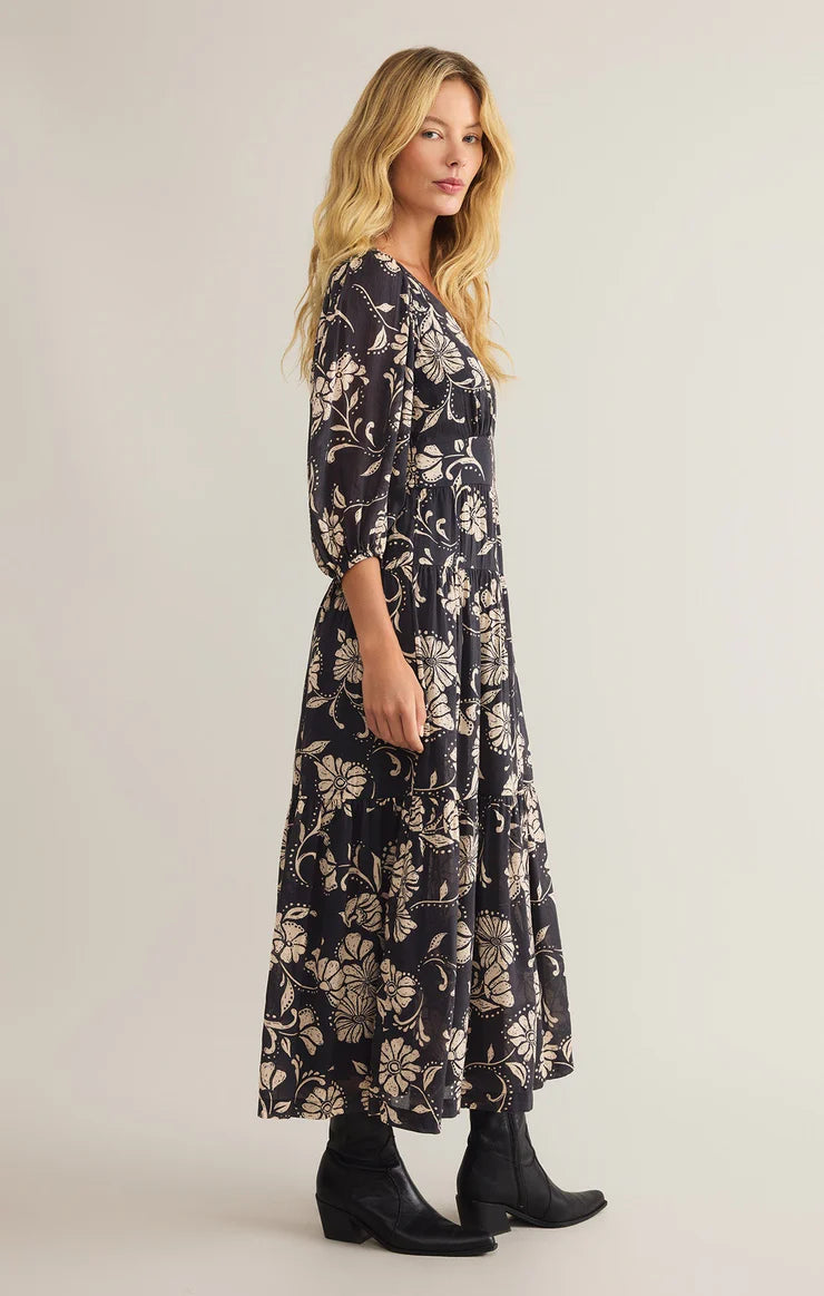 Z supply Adelina Ari Floral Midi Dress