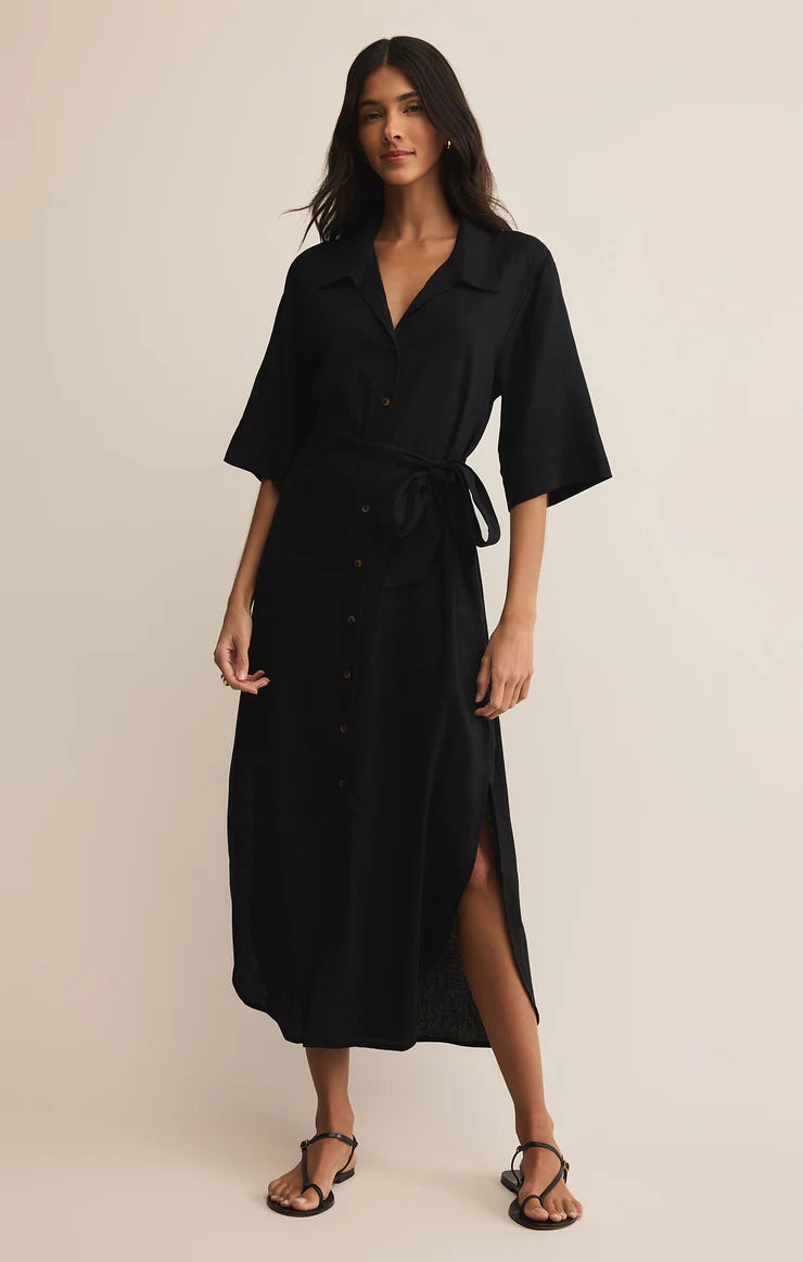Z Supply Brise Linen Midi Dress