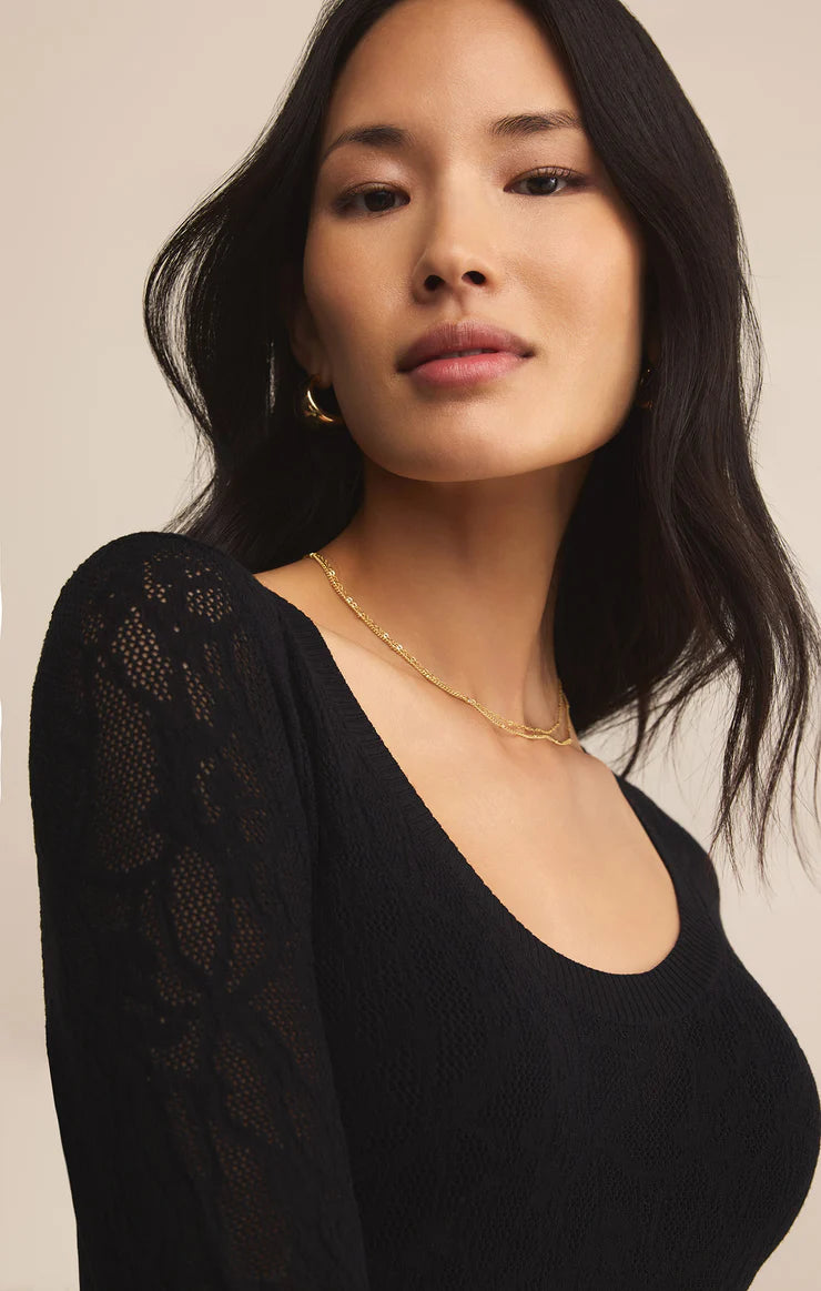 Z Supply Tibi Scoop Mesh Top