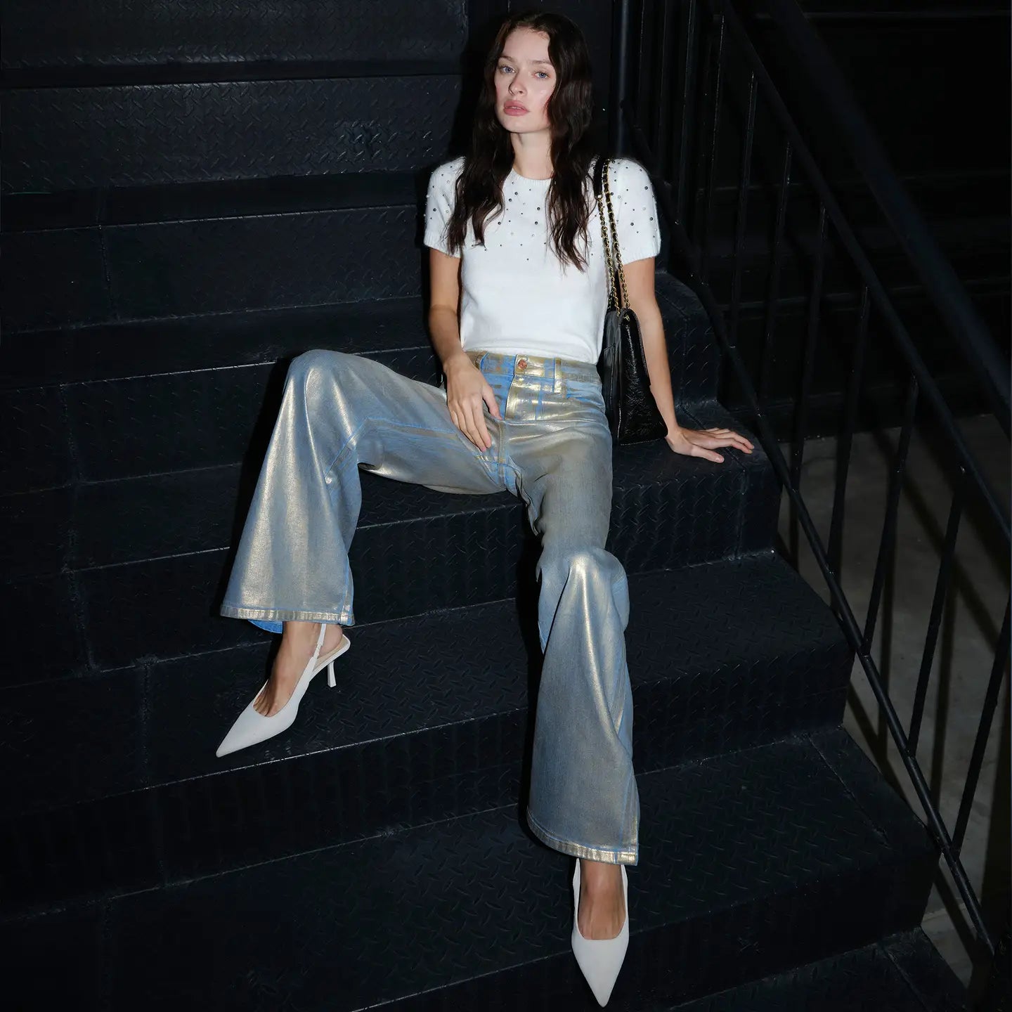 Bayeas High Rise Wide Leg Denim