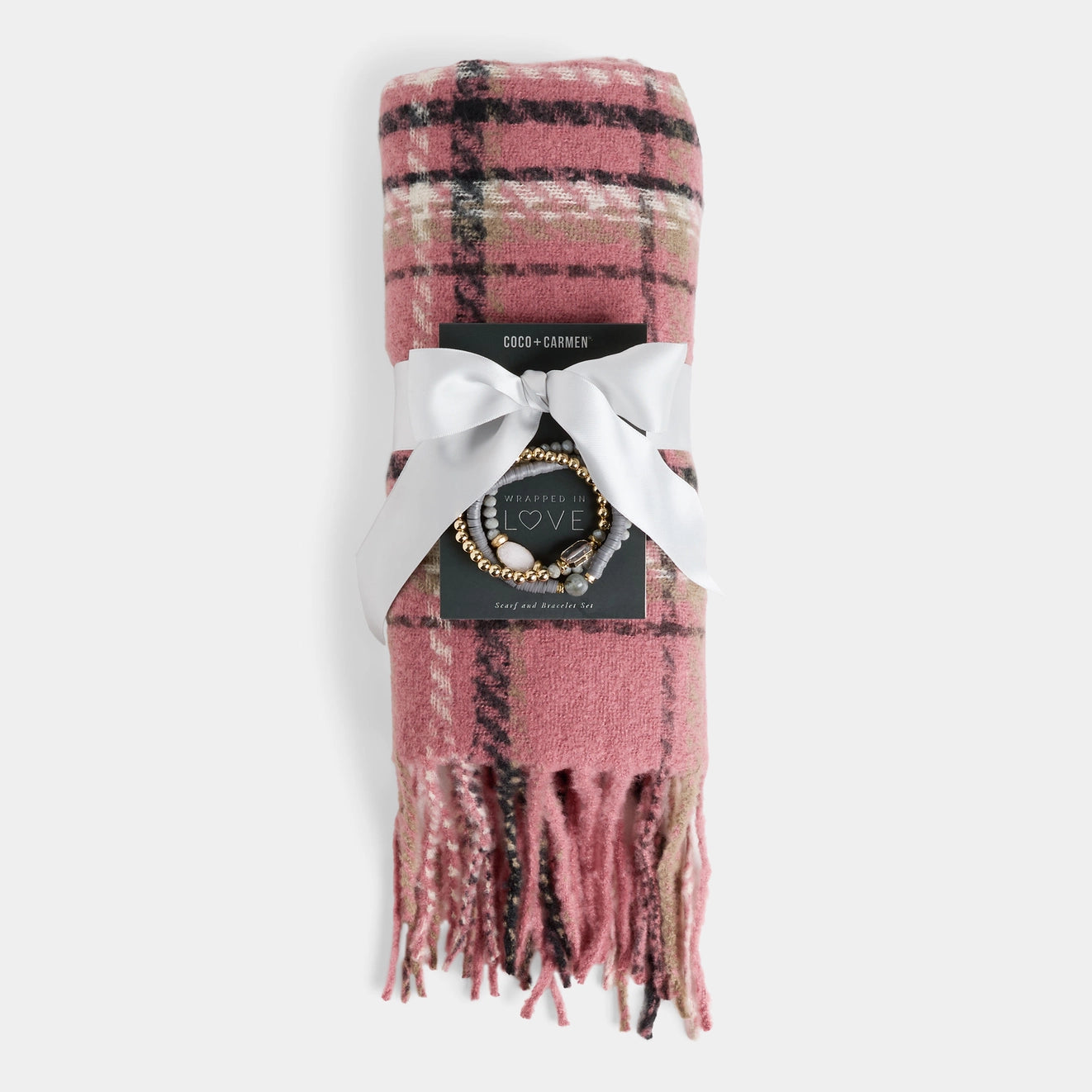 Woven Scarf & Bracelet Set