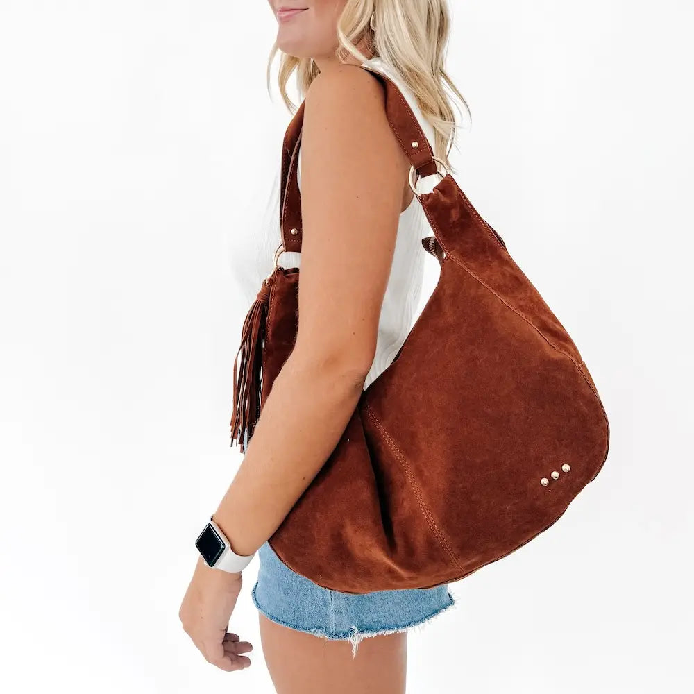 Hazel Hobo Shoulder Bag W/ Tassle