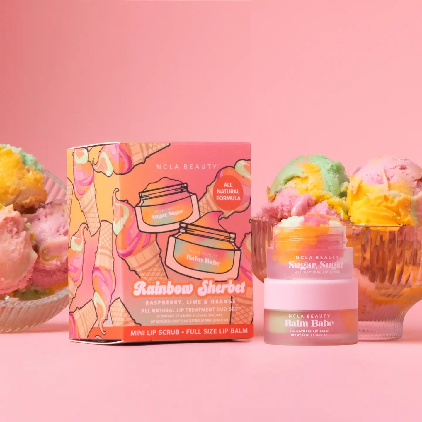 Rainbow Sherbert Lip Care Set