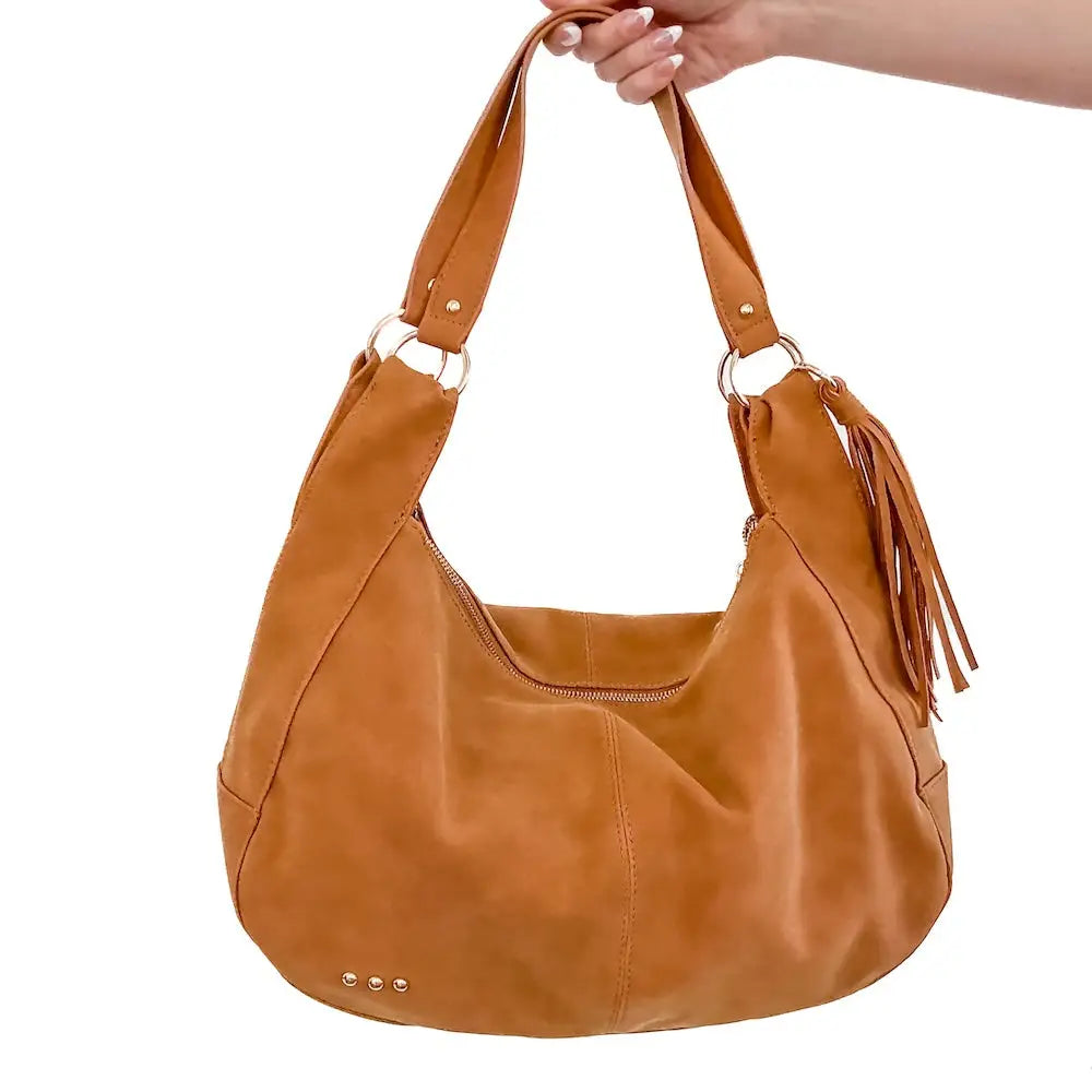 Hazel Hobo Shoulder Bag W/ Tassle