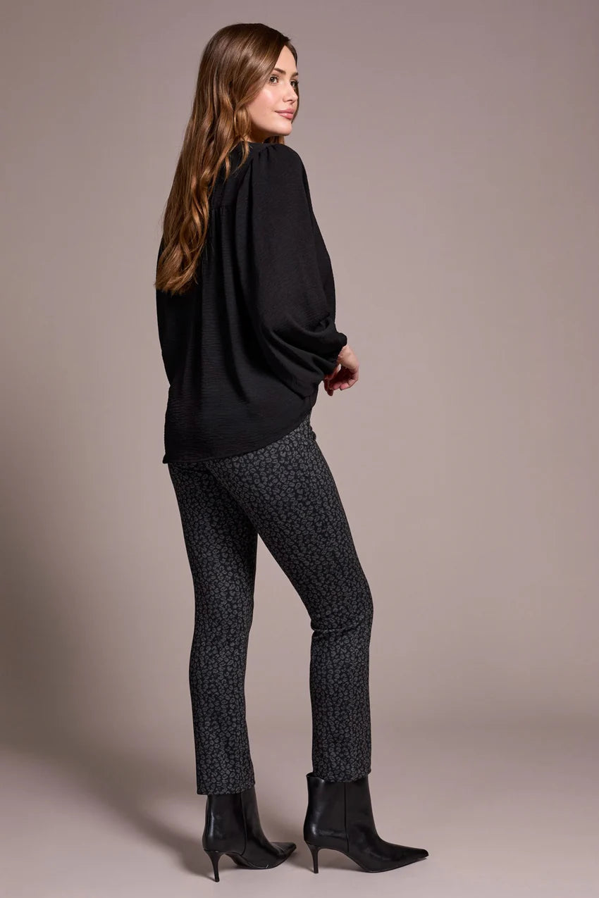 Tribal Airflow L/S Mandarin Collar Blouse