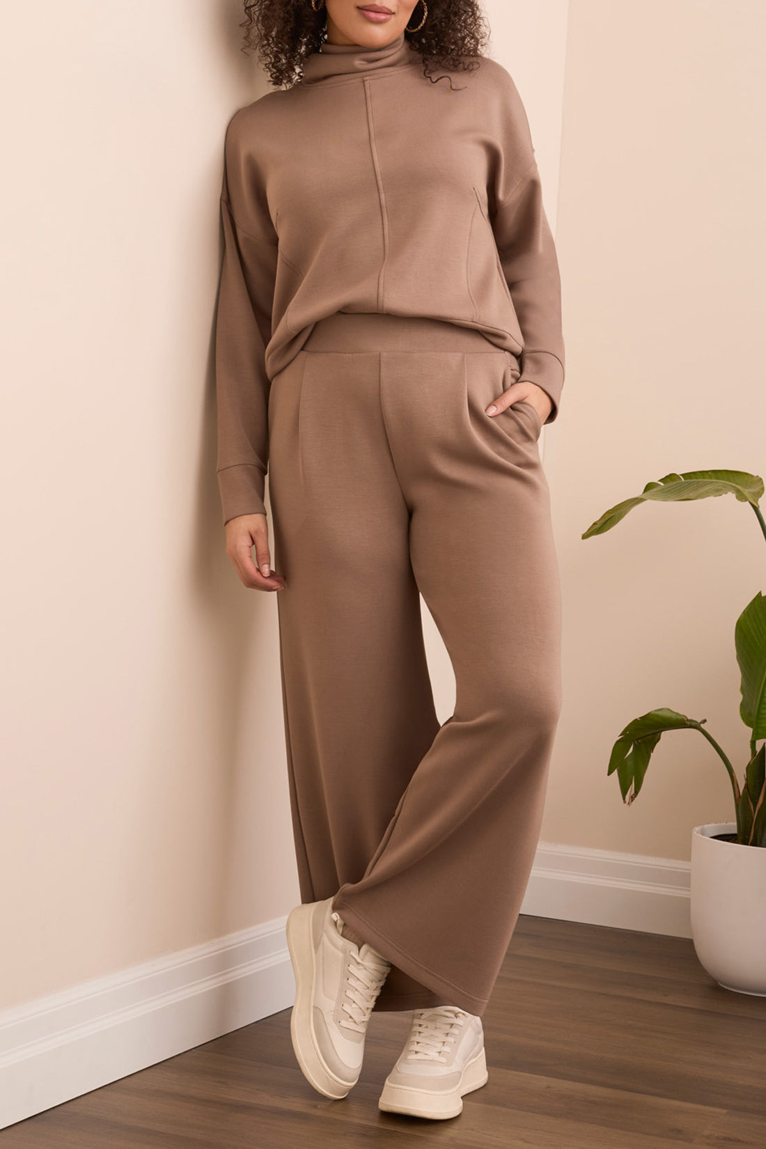 Tribal Techno Lux Wide Leg Pull On Pant