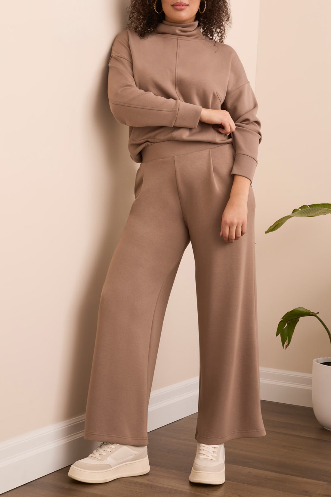 Tribal Techno Lux Wide Leg Pull On Pant
