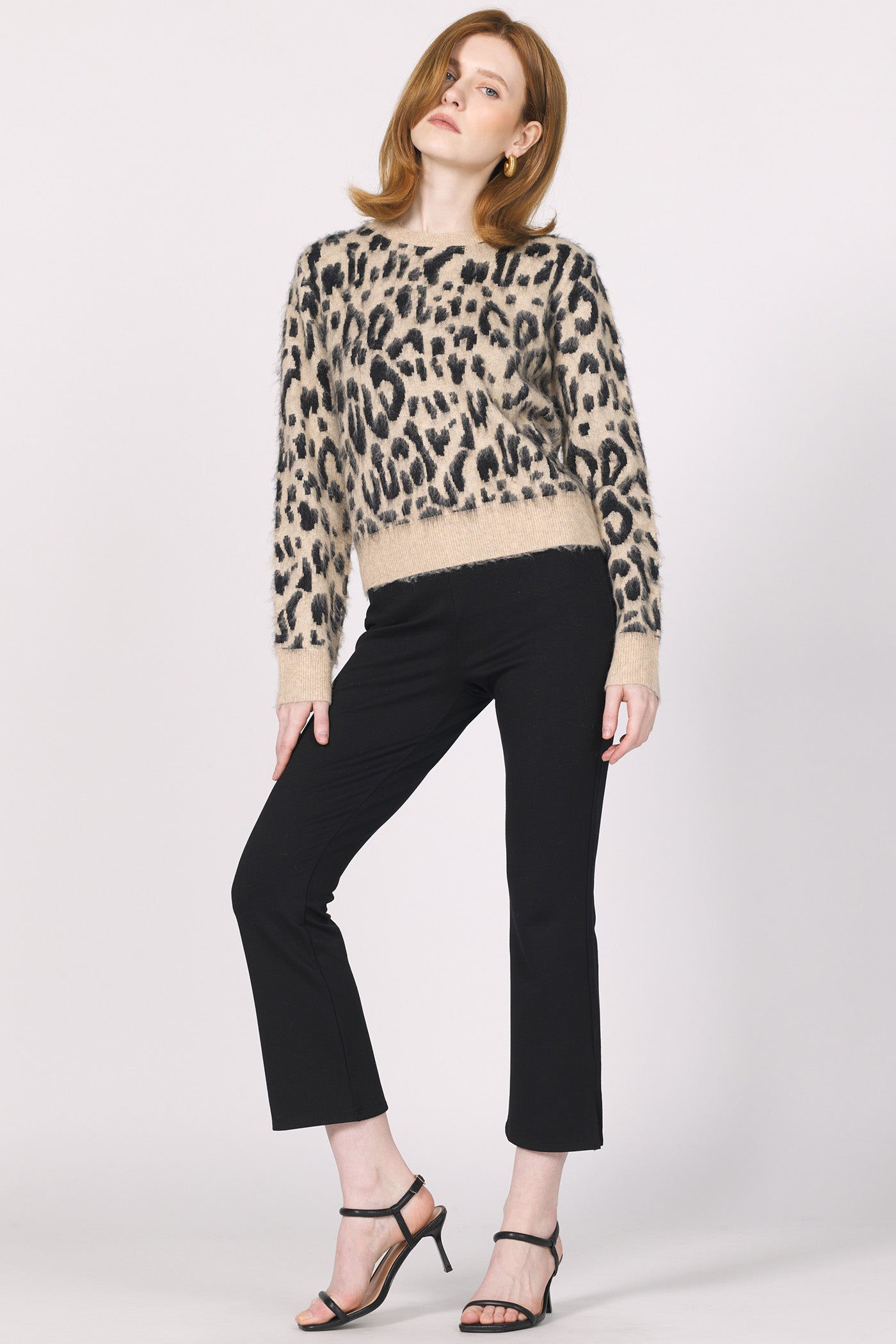 Another Love Mina Leopard Print Sweater