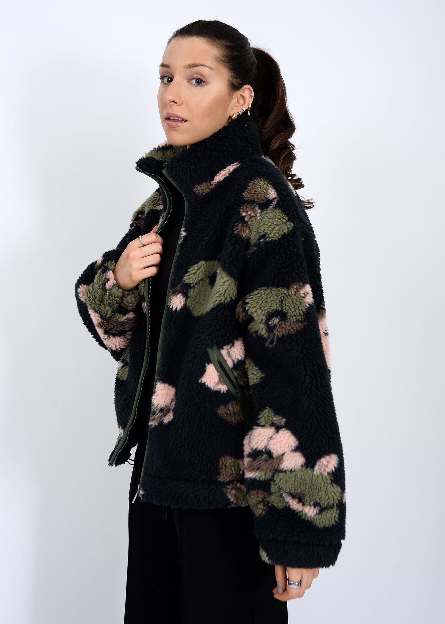 RD Style Whistler Sherpa Zip Front Jacket