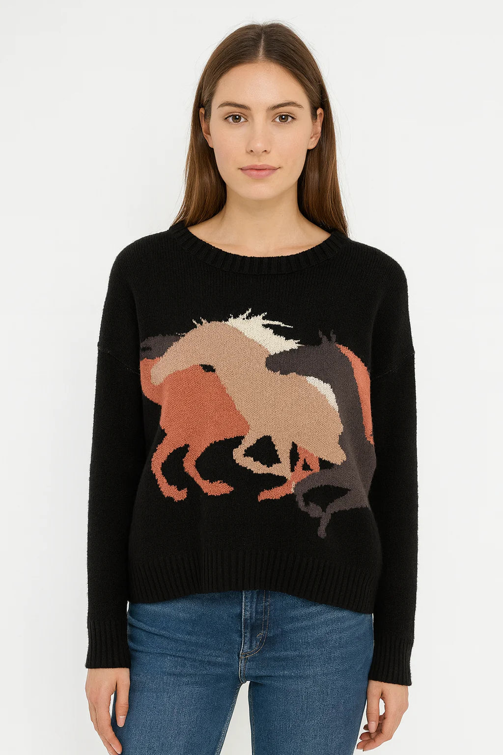 Six Fifty Wild Horses Graphic Sweater