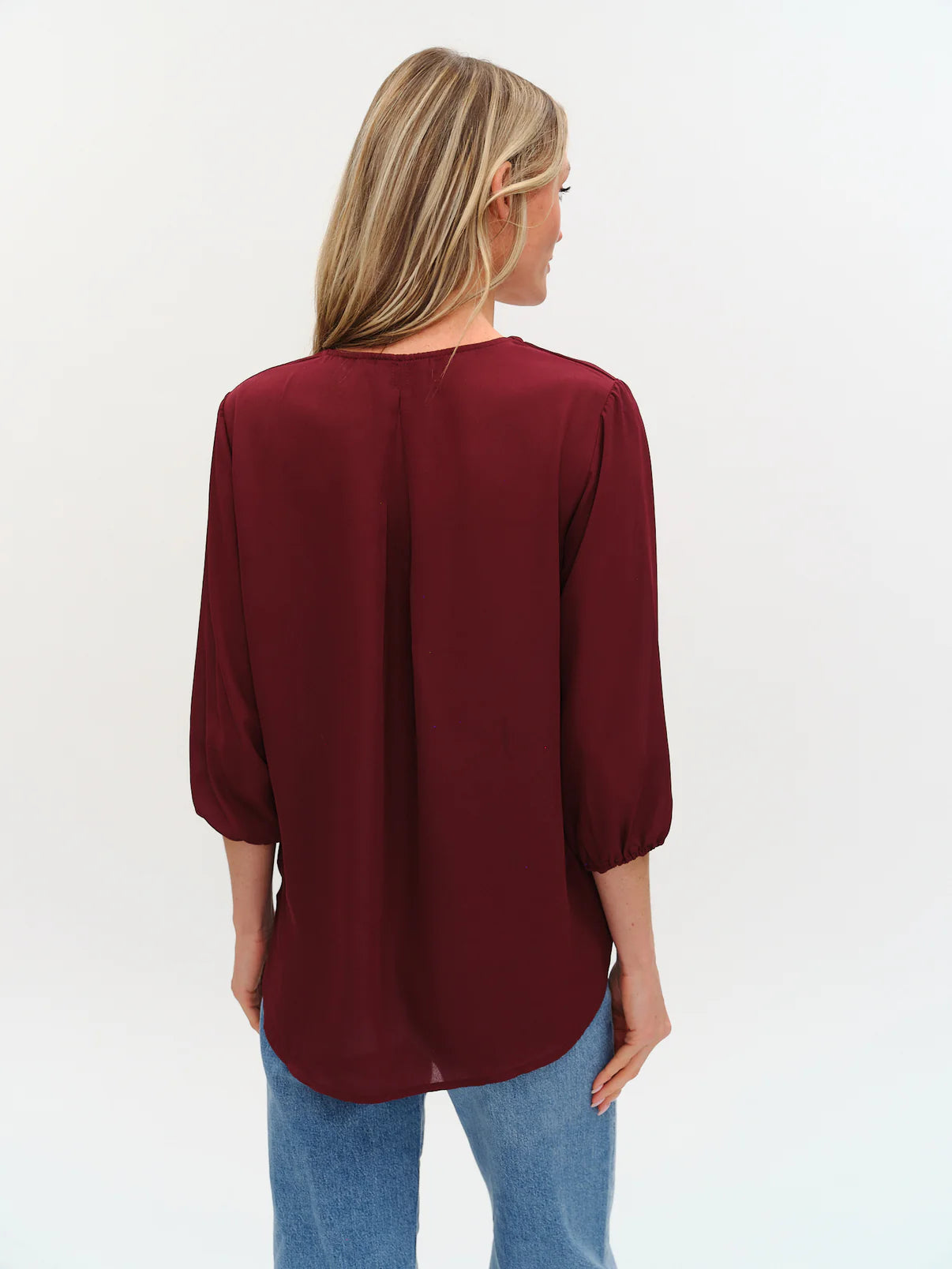 Six Fifty Vanessa 3/4 Sleeve Surplus Blouse