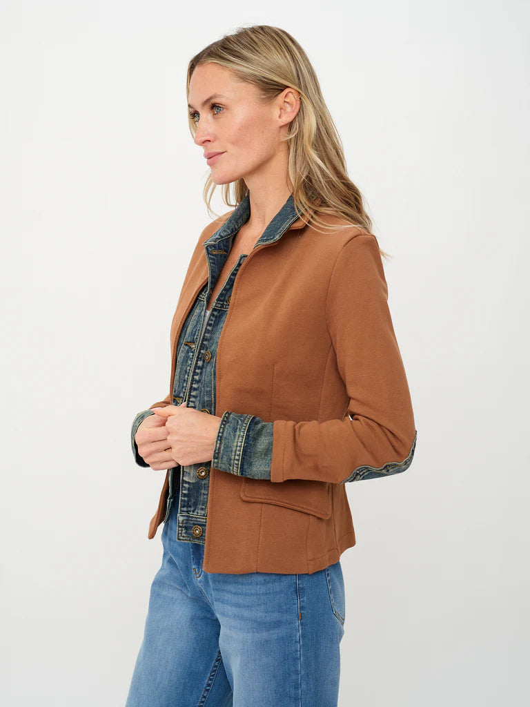 Clarissa Six Fifty Mixed Media Jacket